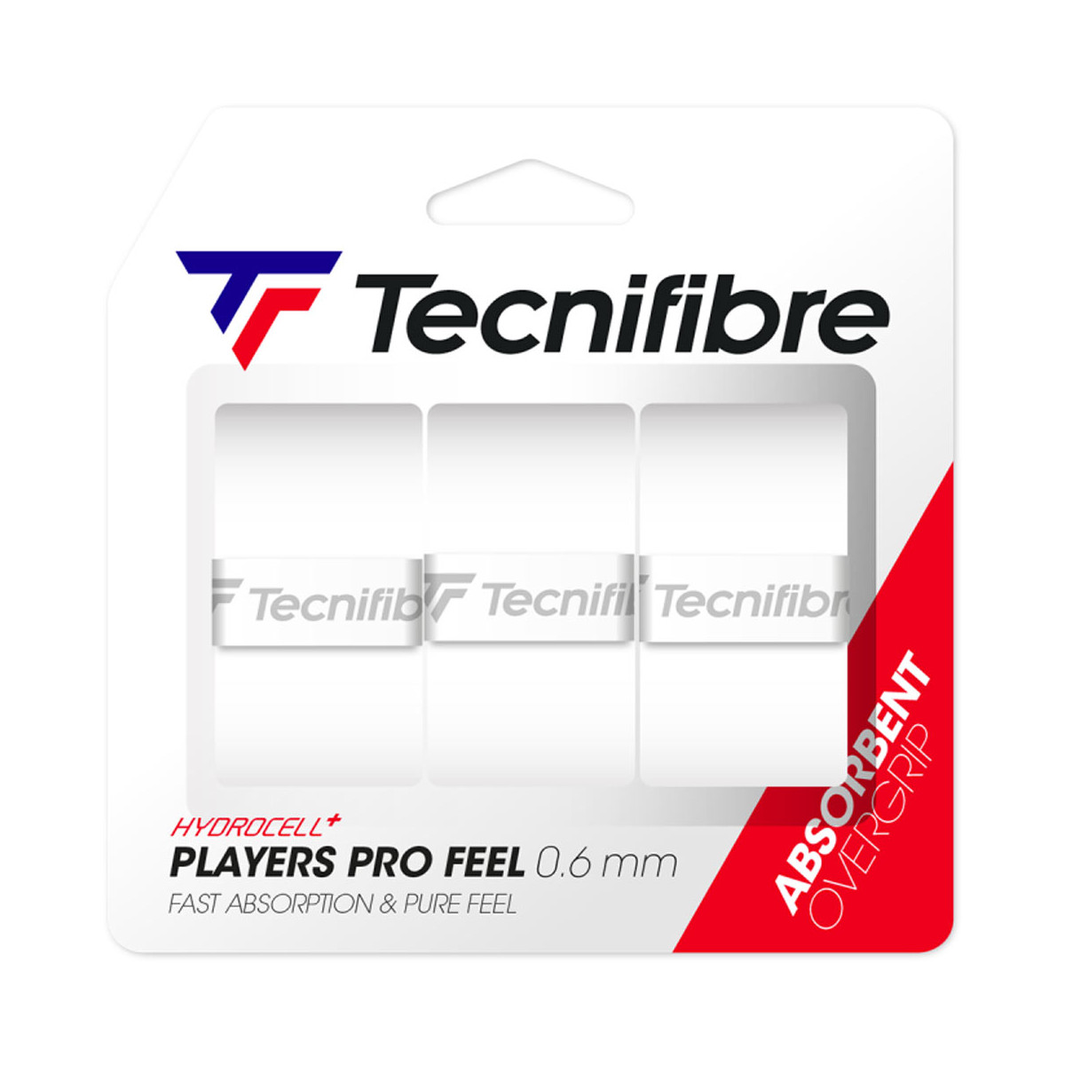 Tecnifibre Contact Pro White x 3 overgrips