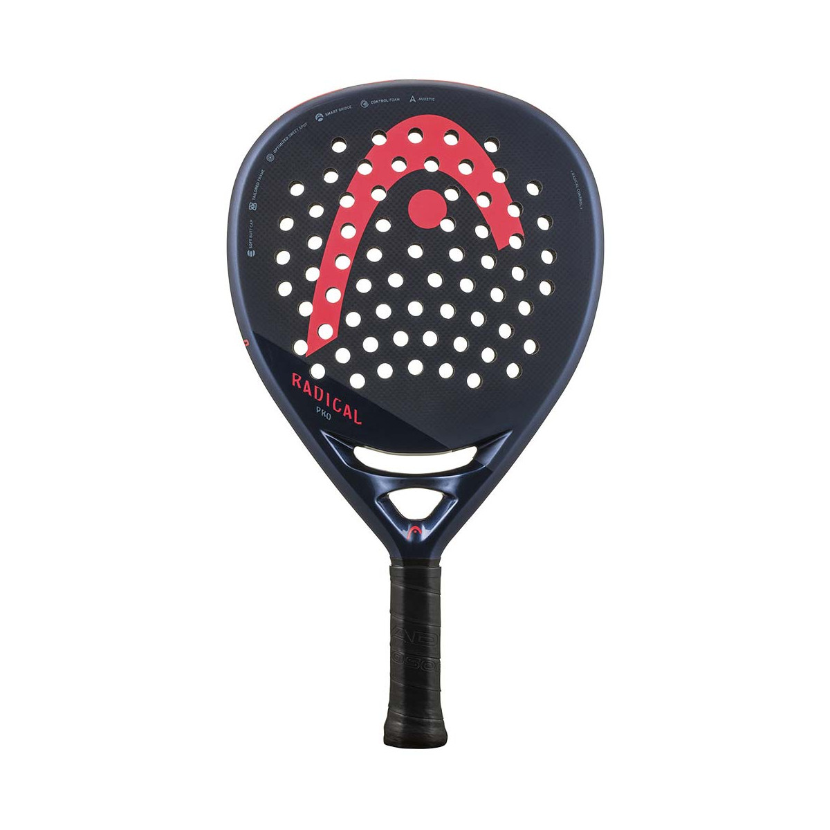 Control Head Racket Red Blue Head Radical Pro Padel Racket - Power & Control - Extreme Tennis EN