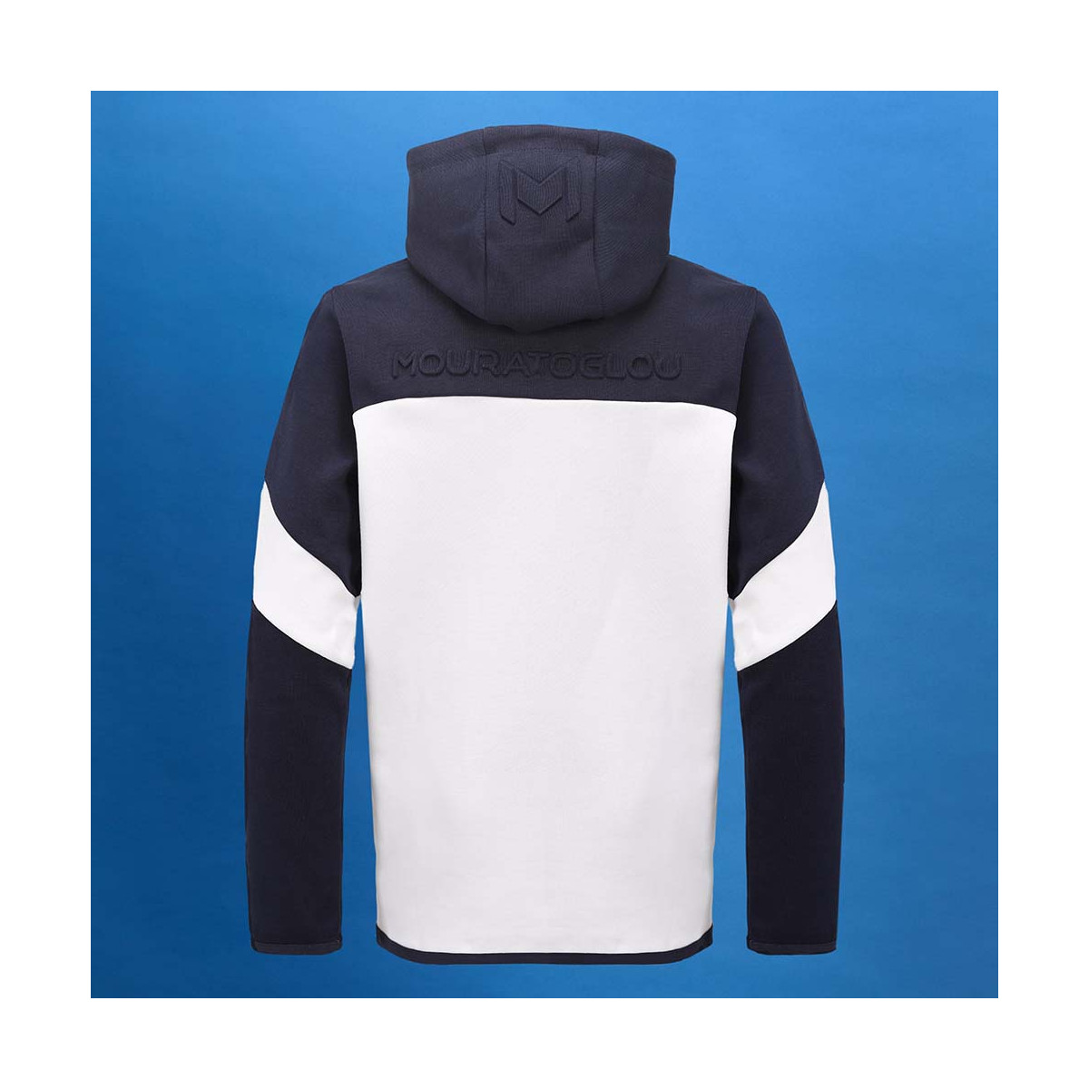 Mouratoglou navy blue hooded jacket