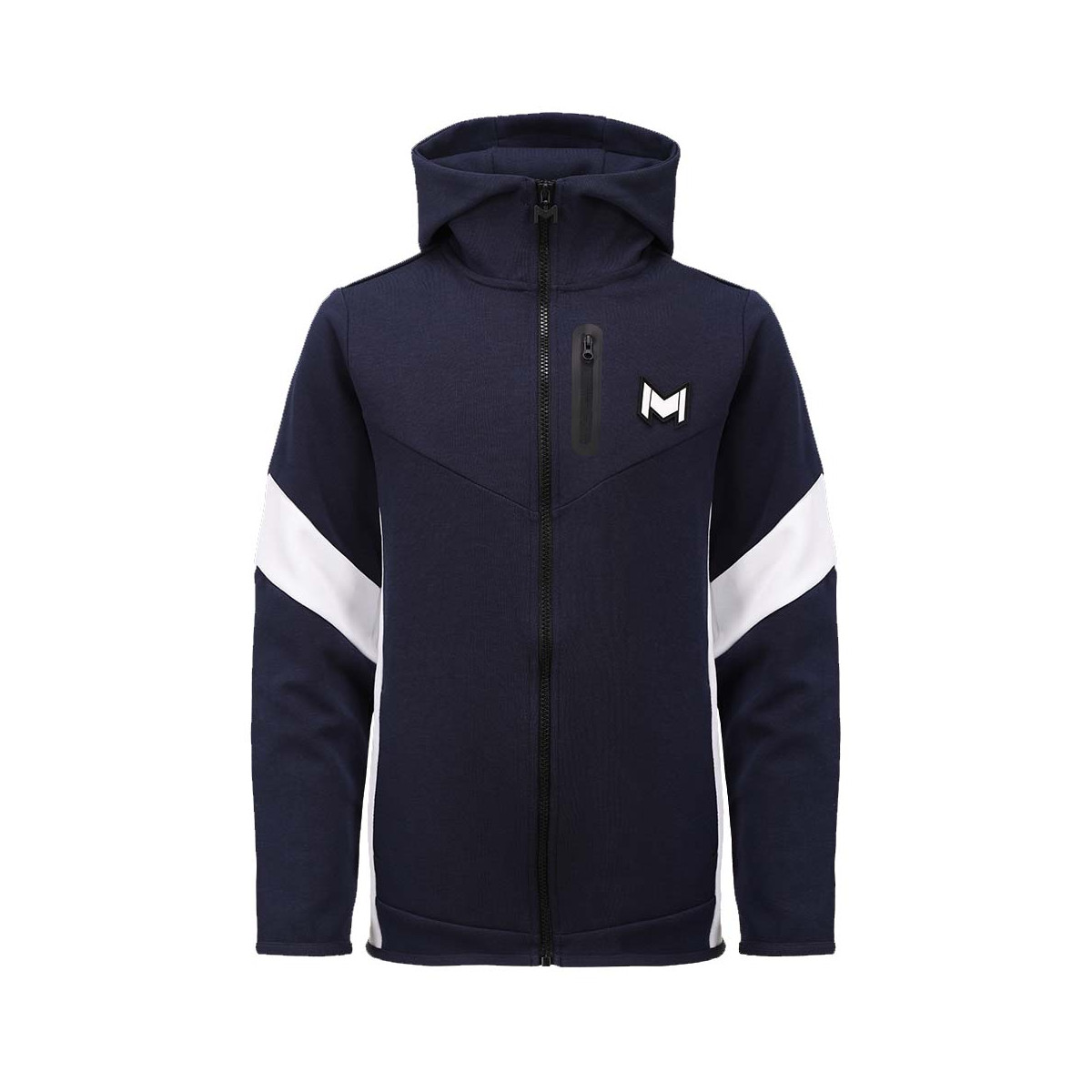 Mouratoglou navy blue hooded jacket