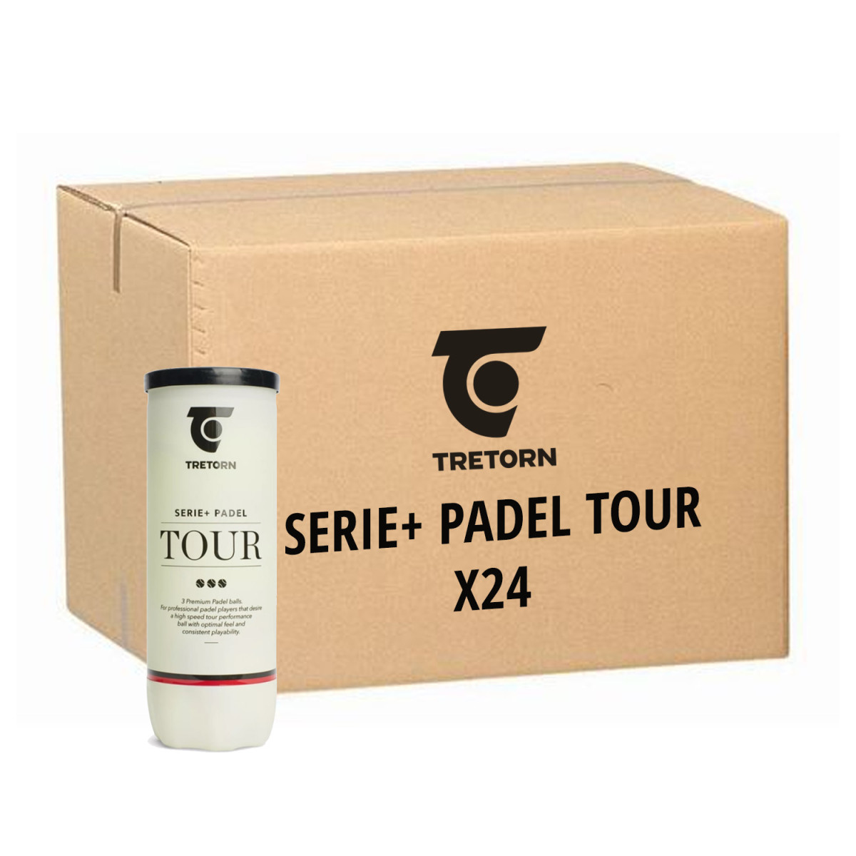 Tretorn Serie+ Padel Tour 3 balls can