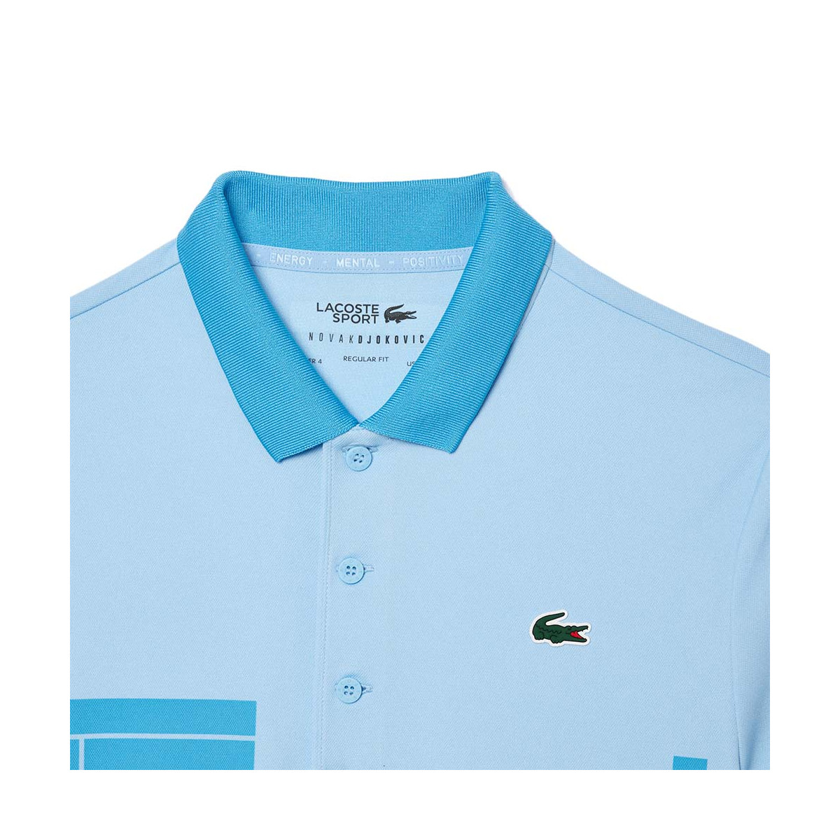 Polo Lacoste Tennis Novak Djokovic Fan Light Blue Polo