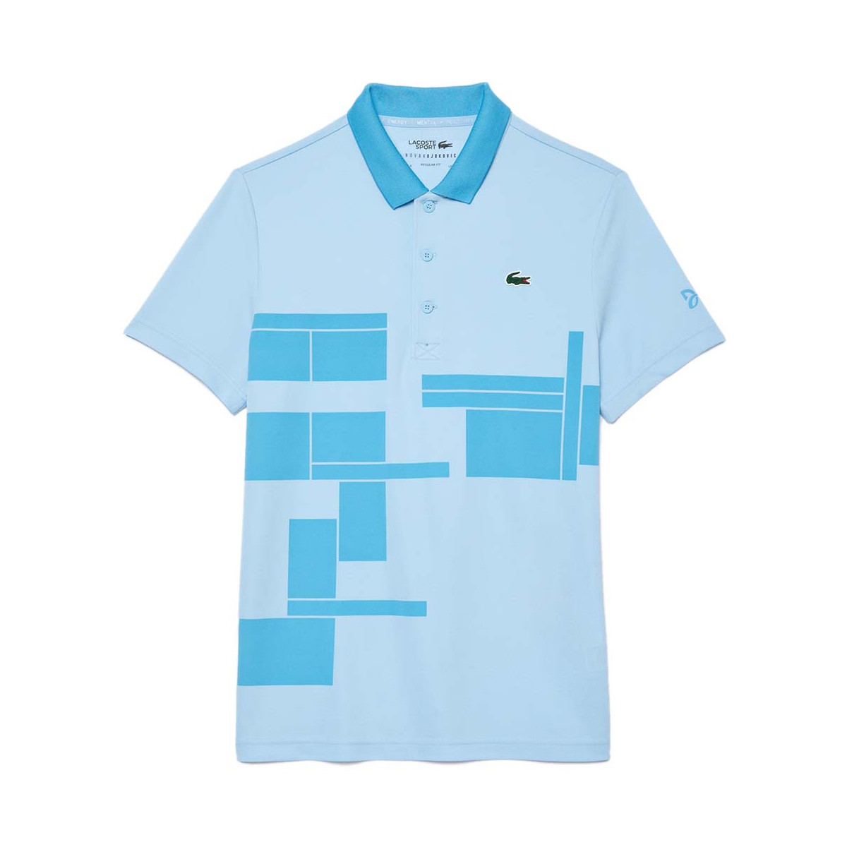 Polo Lacoste Tennis Novak Djokovic Fan Light Blue Polo