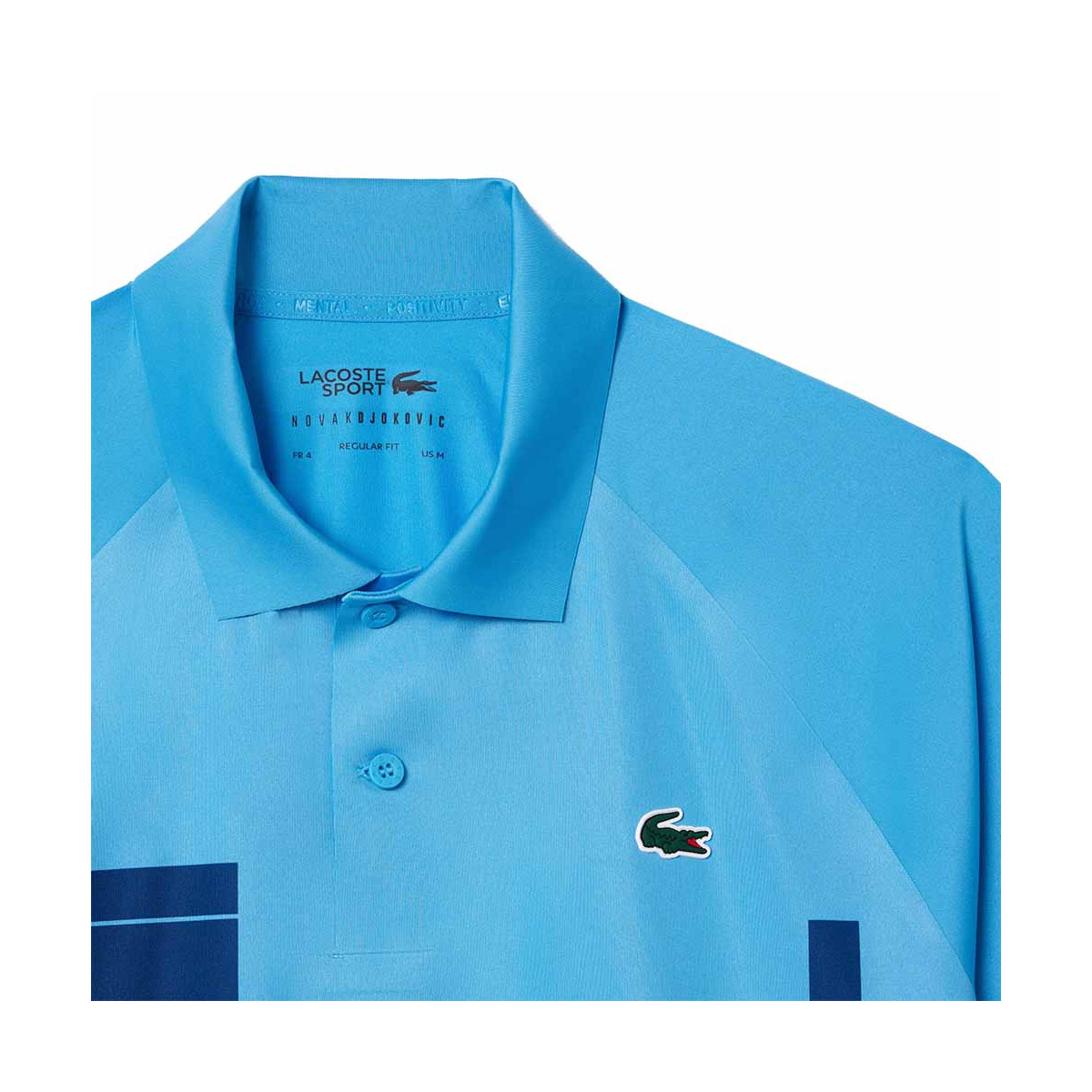 Lacoste Tennis Novak Djokovic Player Blue Polo