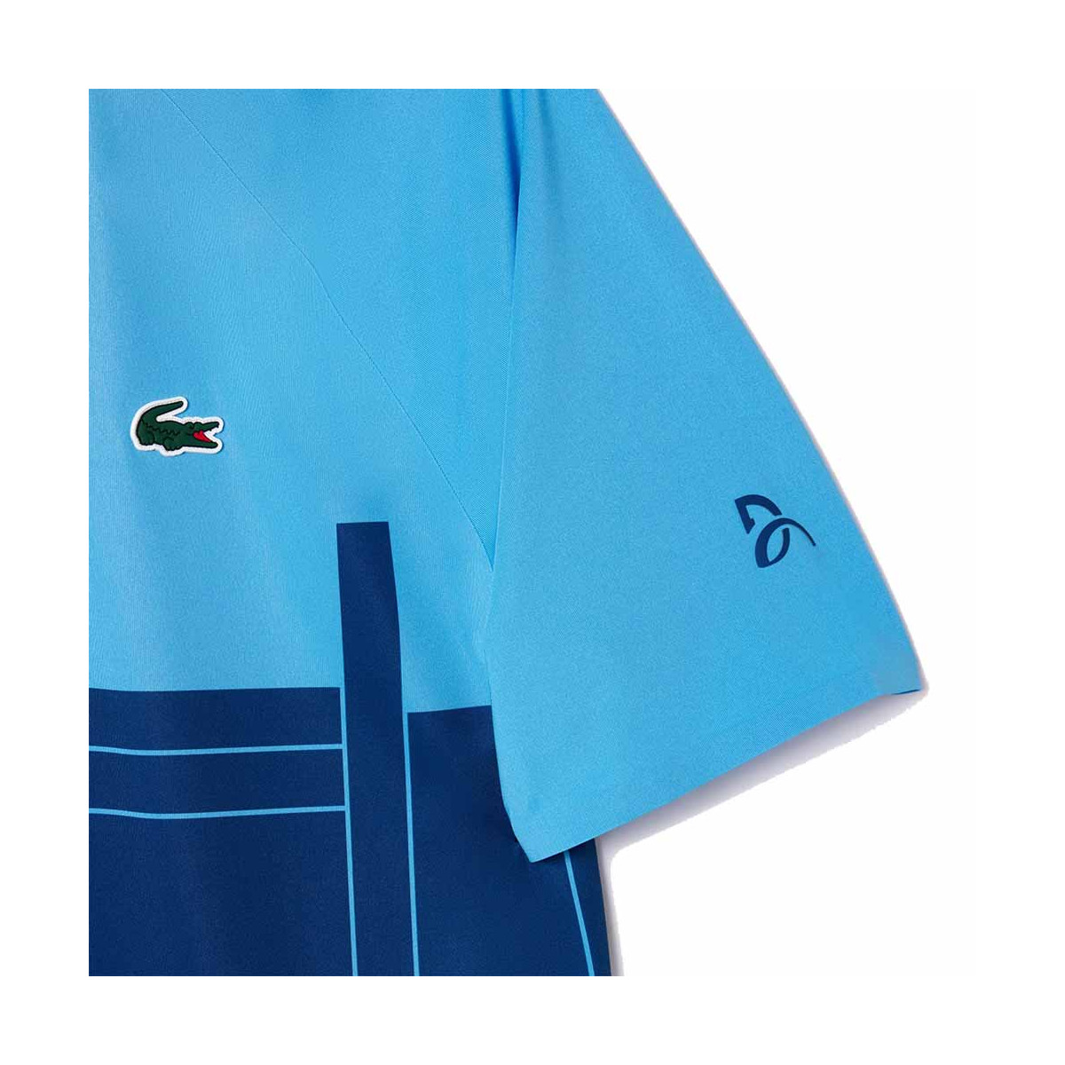 Lacoste Tennis Novak Djokovic Player Blue Polo