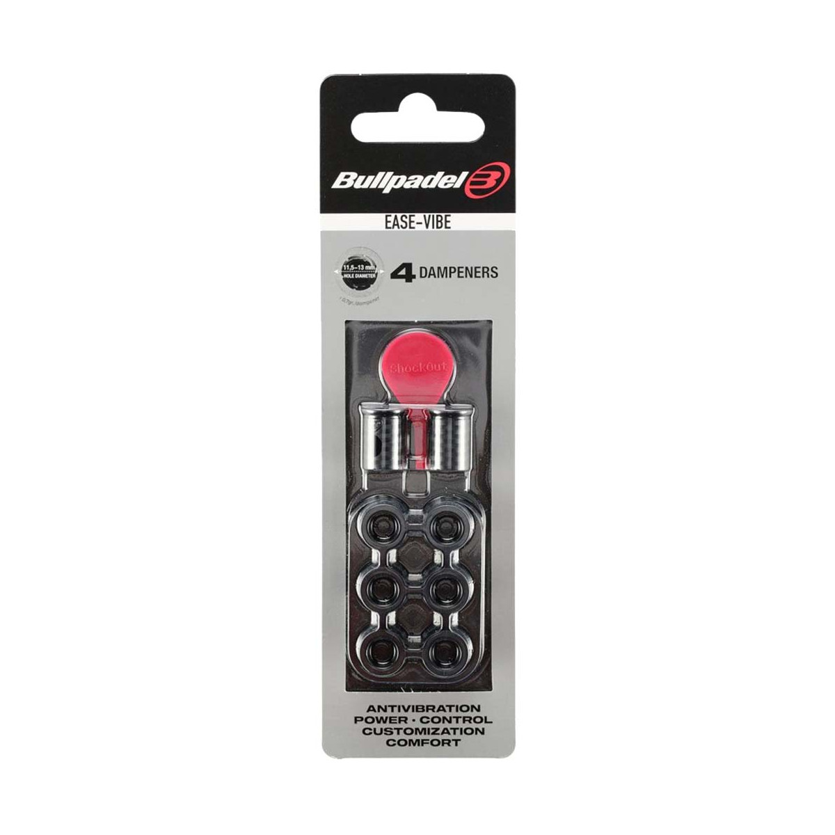 Bullpadel Ease Vibe Dampeners x4 Orange
