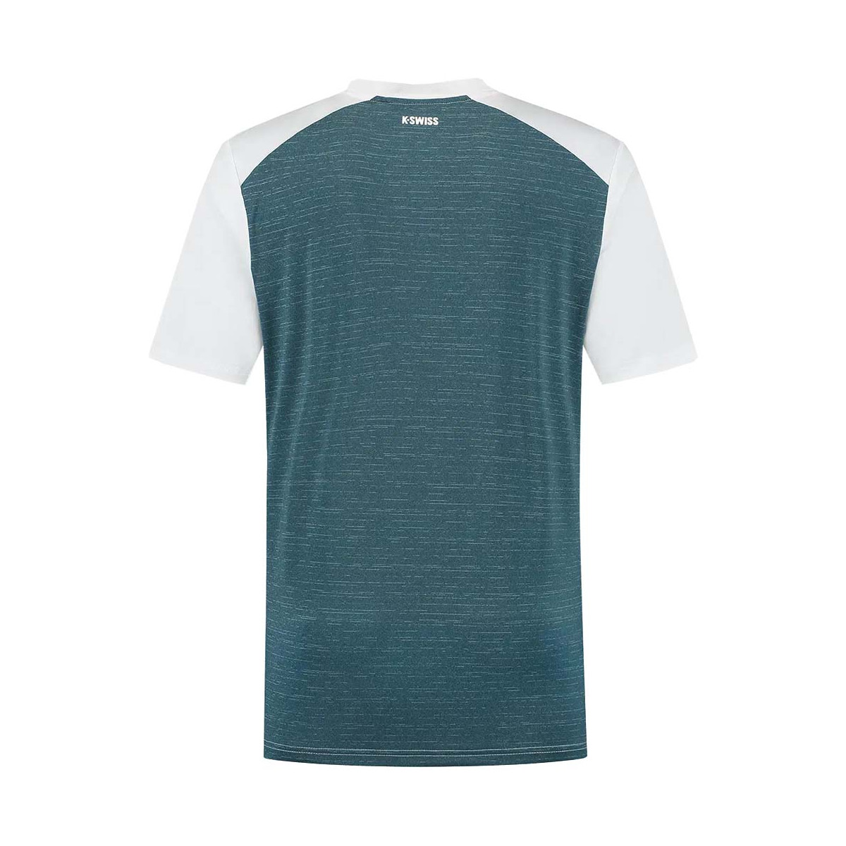K-Swiss Hypercourt Mix Melange Crew T-Shirt Petrol Blue / Pink