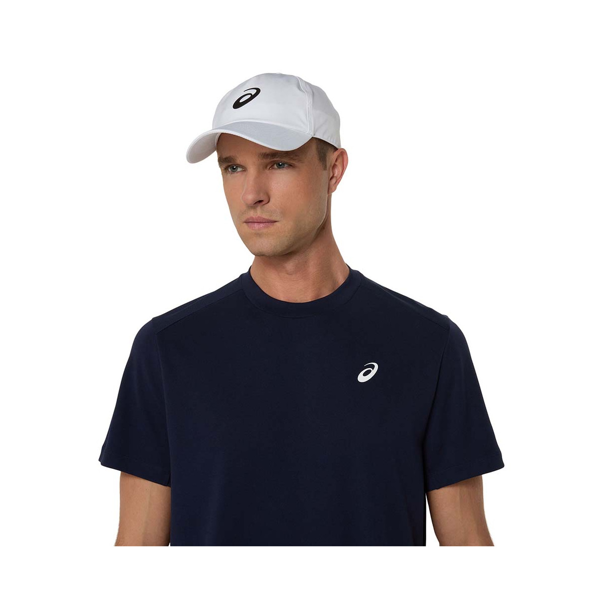Asics Court T-Shirt Navy Blue / Orange