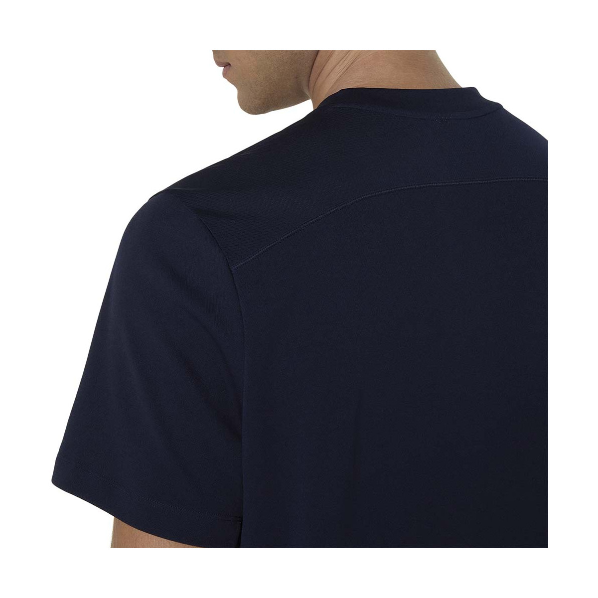 Asics Court T-Shirt Navy Blue / Orange