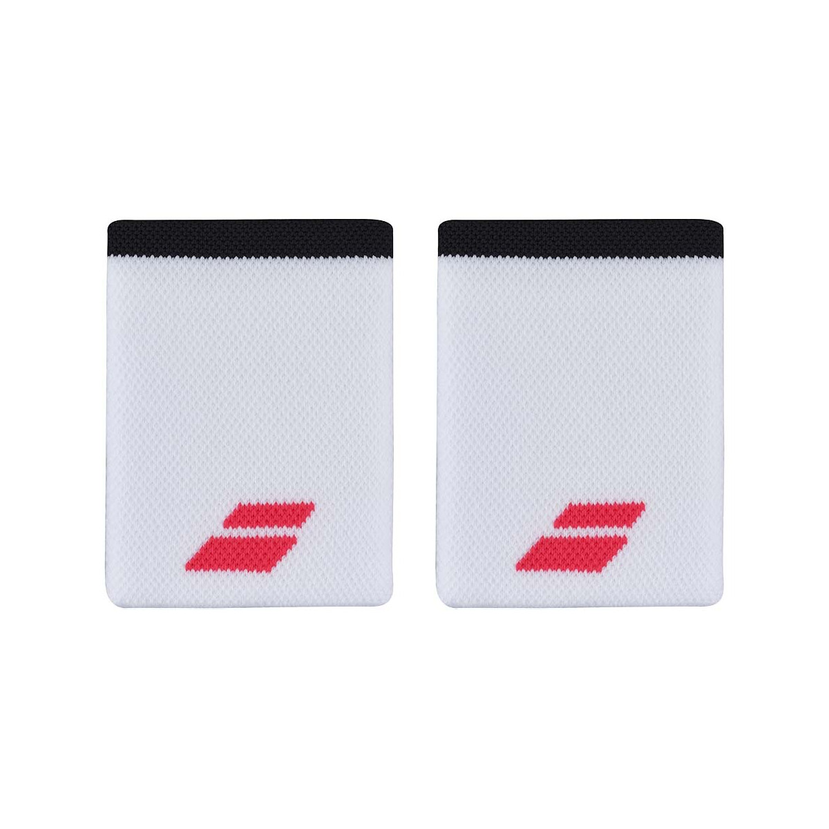 Babolat Jumbo Logo White / Red Wristbands x 2