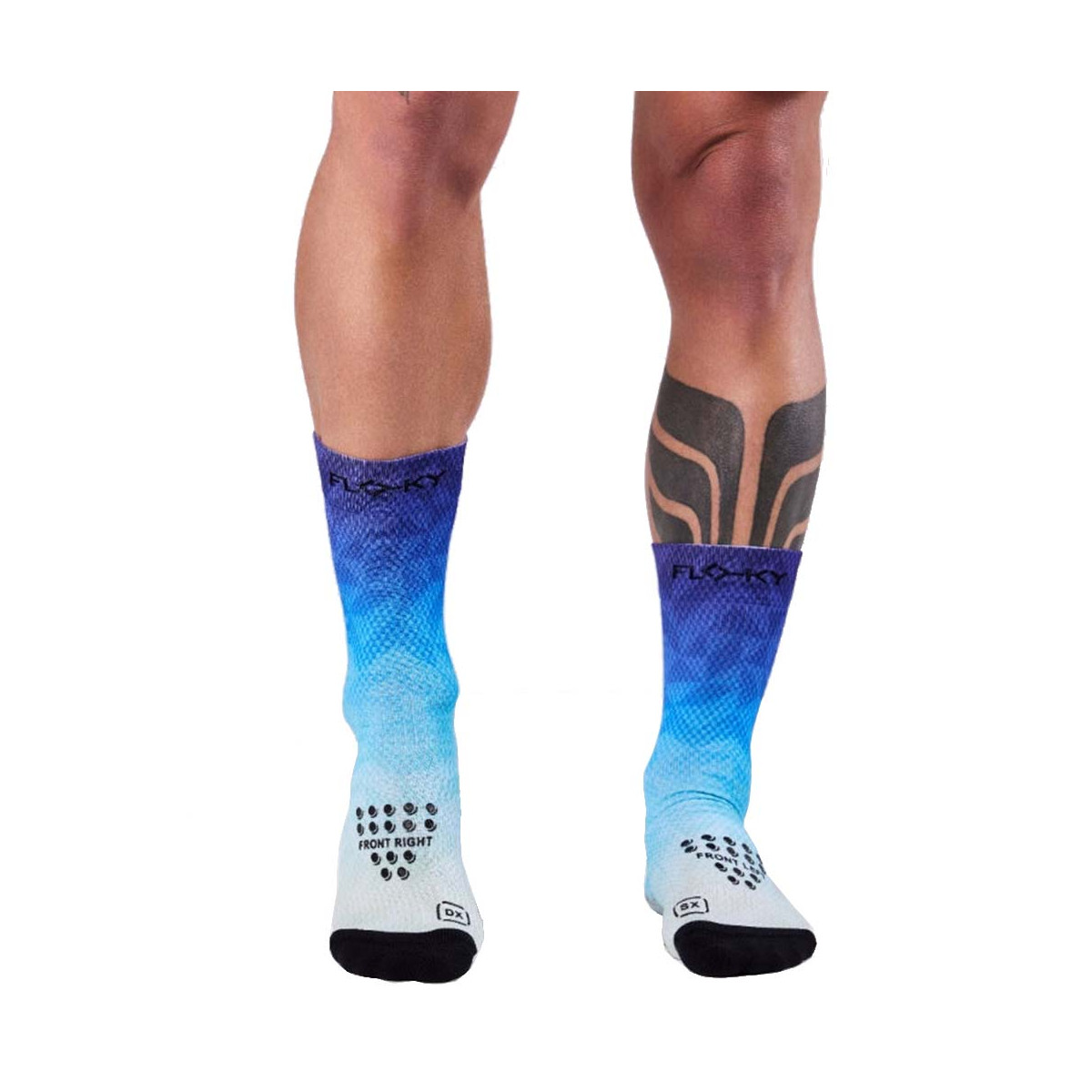 Floky S-MASH 3D FANTASY Bali Blue Compression Socks