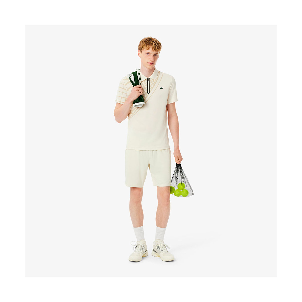 Short Lacoste Sport Green Khaki
