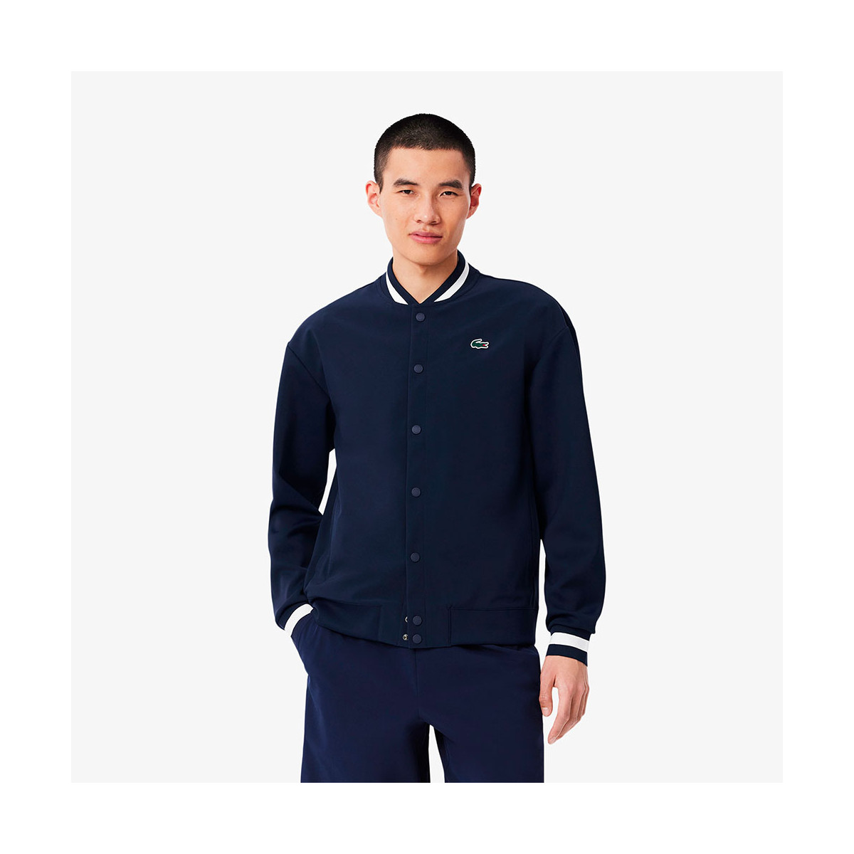 Lacoste Roland Garros Navy Blue Zip-Up Jacket