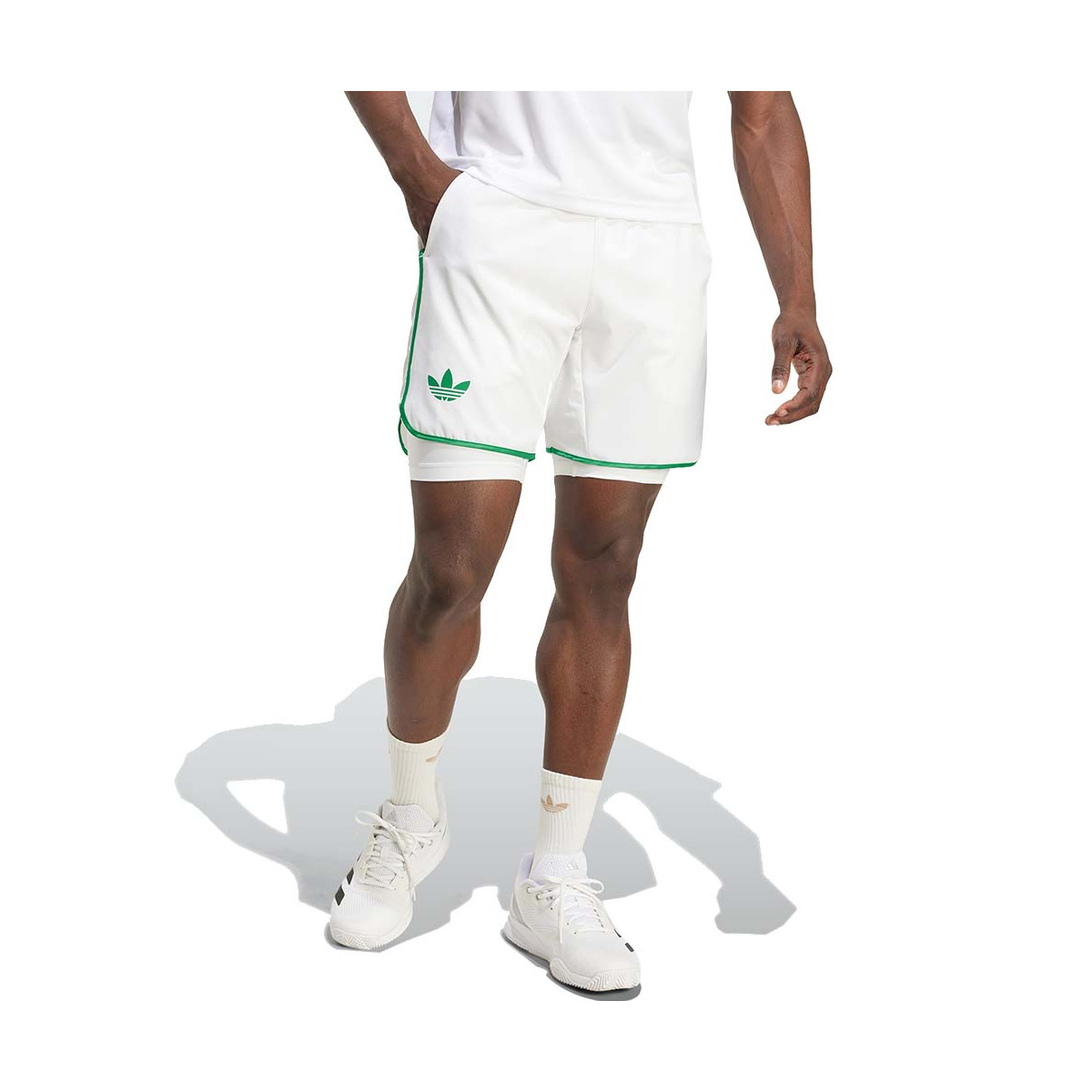 Adidas Pro 2N1 White Short