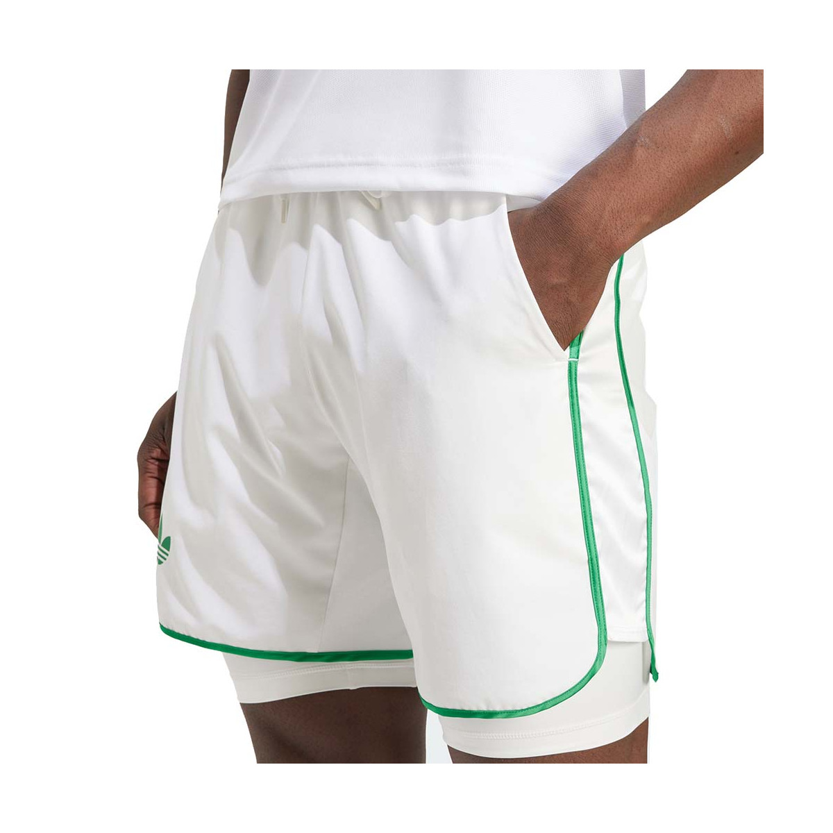 Adidas Pro 2N1 White Short