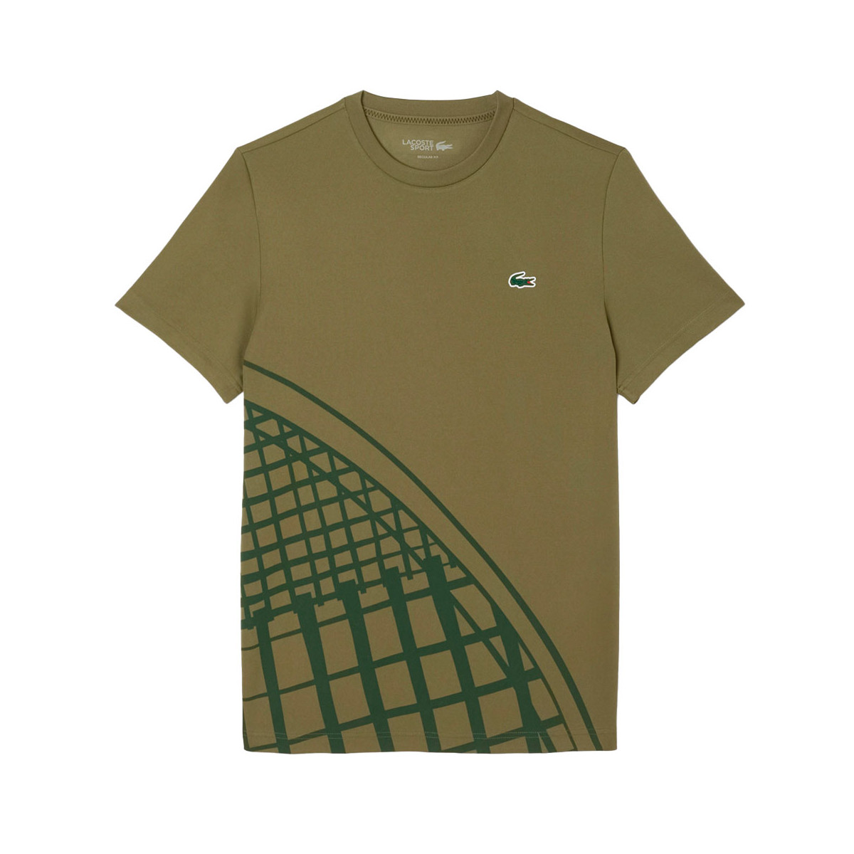Lacoste Ultra Dry Printed White Ecru T-shirt
