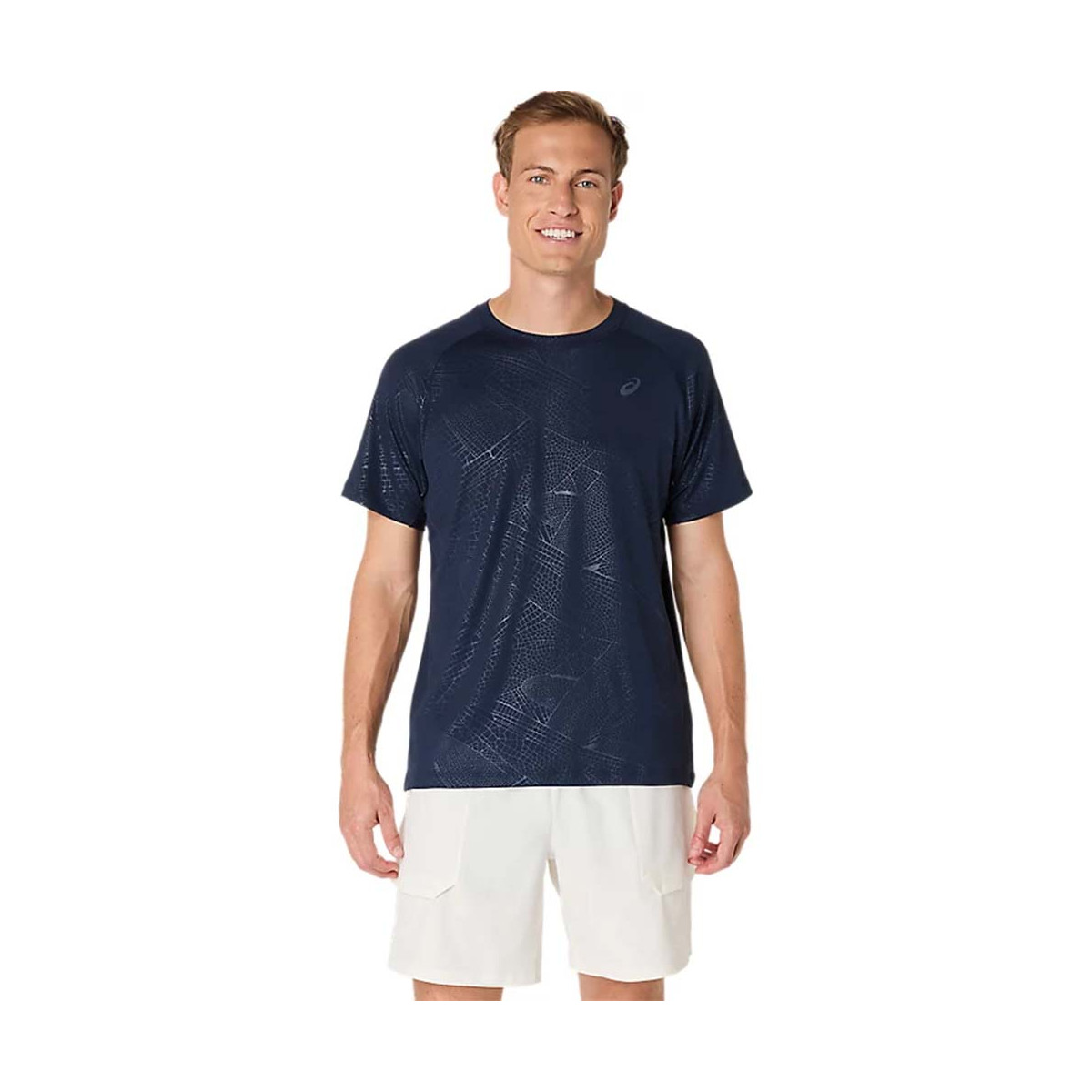 Asics Game All Over T-Shirt Cream