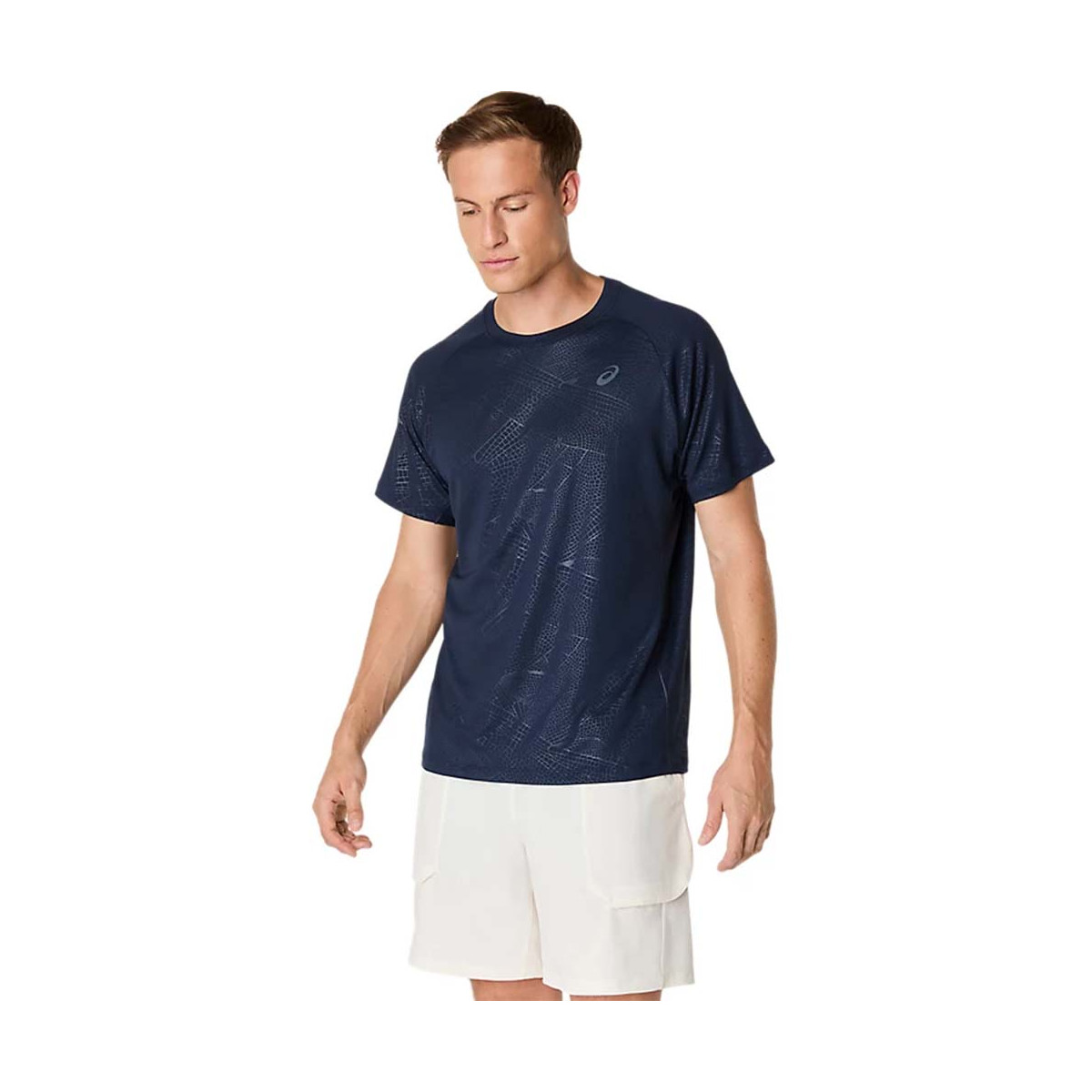 Asics Game All Over T-Shirt Cream
