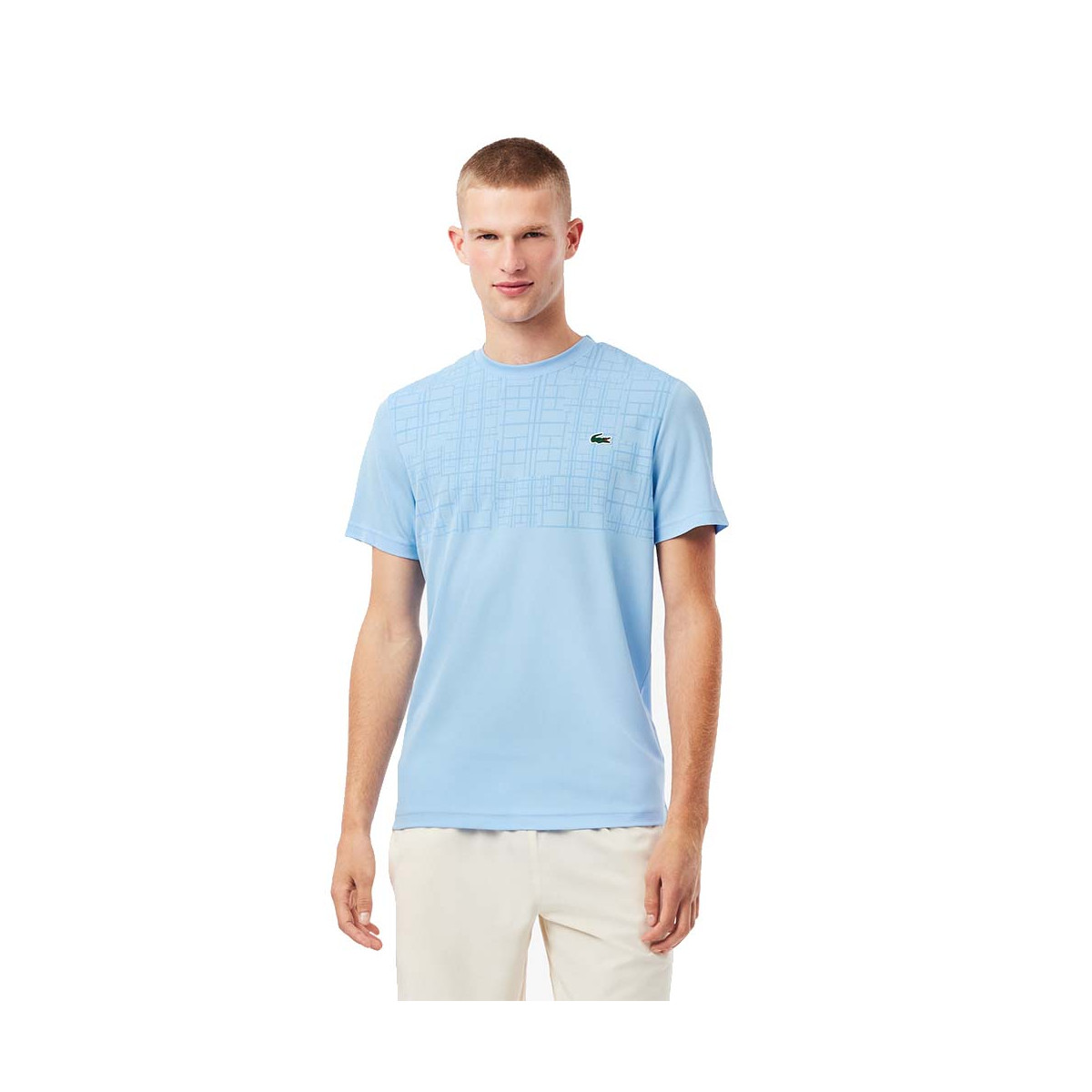 Lacoste Tennis Novak Djokovic Ultra Dry Printed Black T-shirt