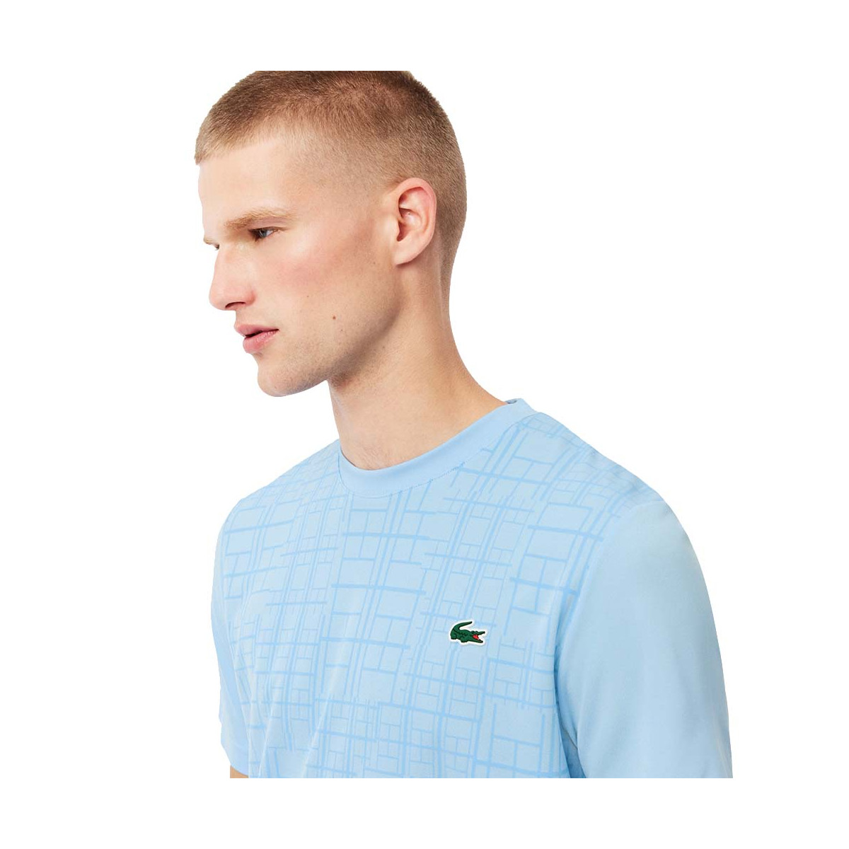 Lacoste Tennis Novak Djokovic Ultra Dry Printed Black T-shirt
