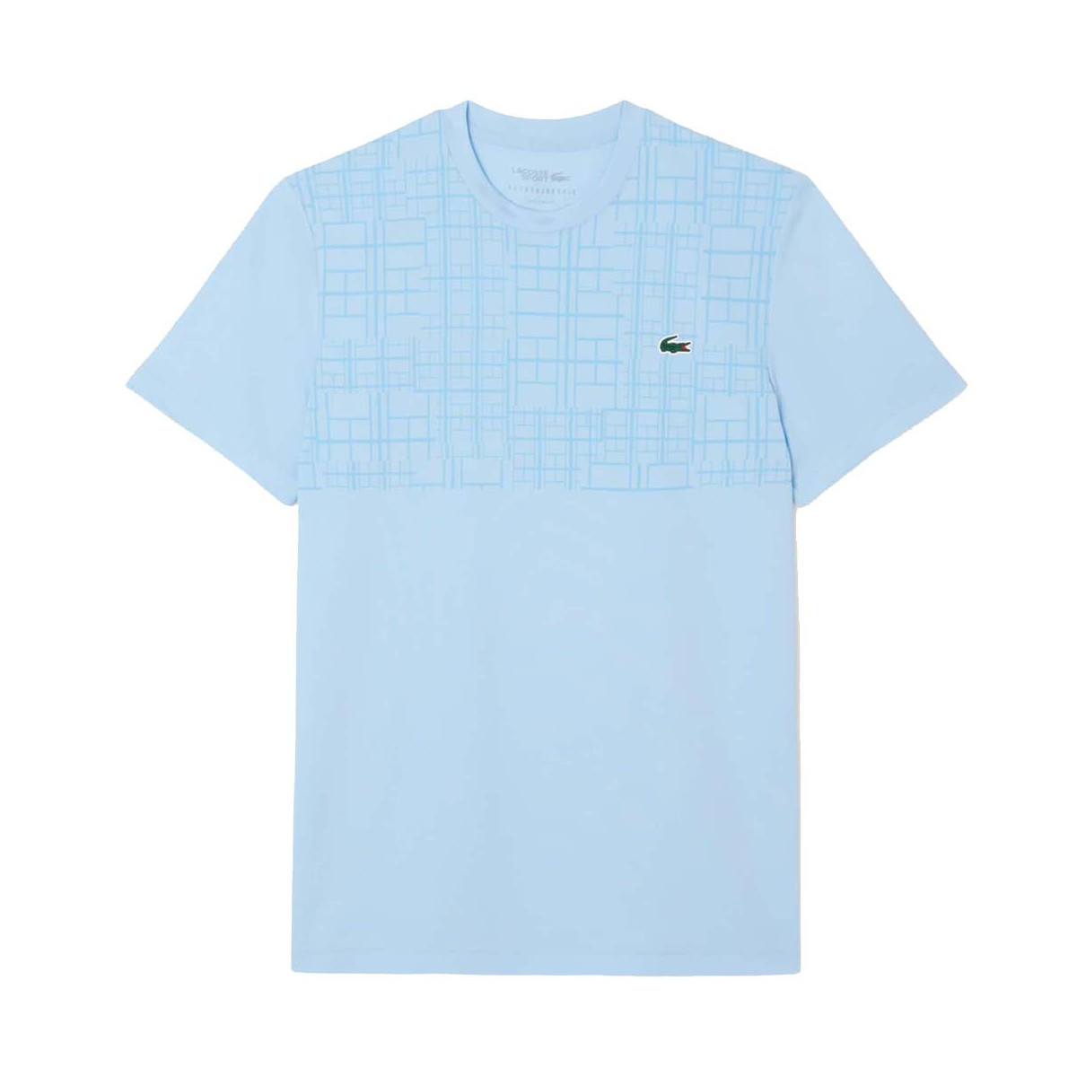Lacoste Tennis Novak Djokovic Ultra Dry Printed Black T-shirt