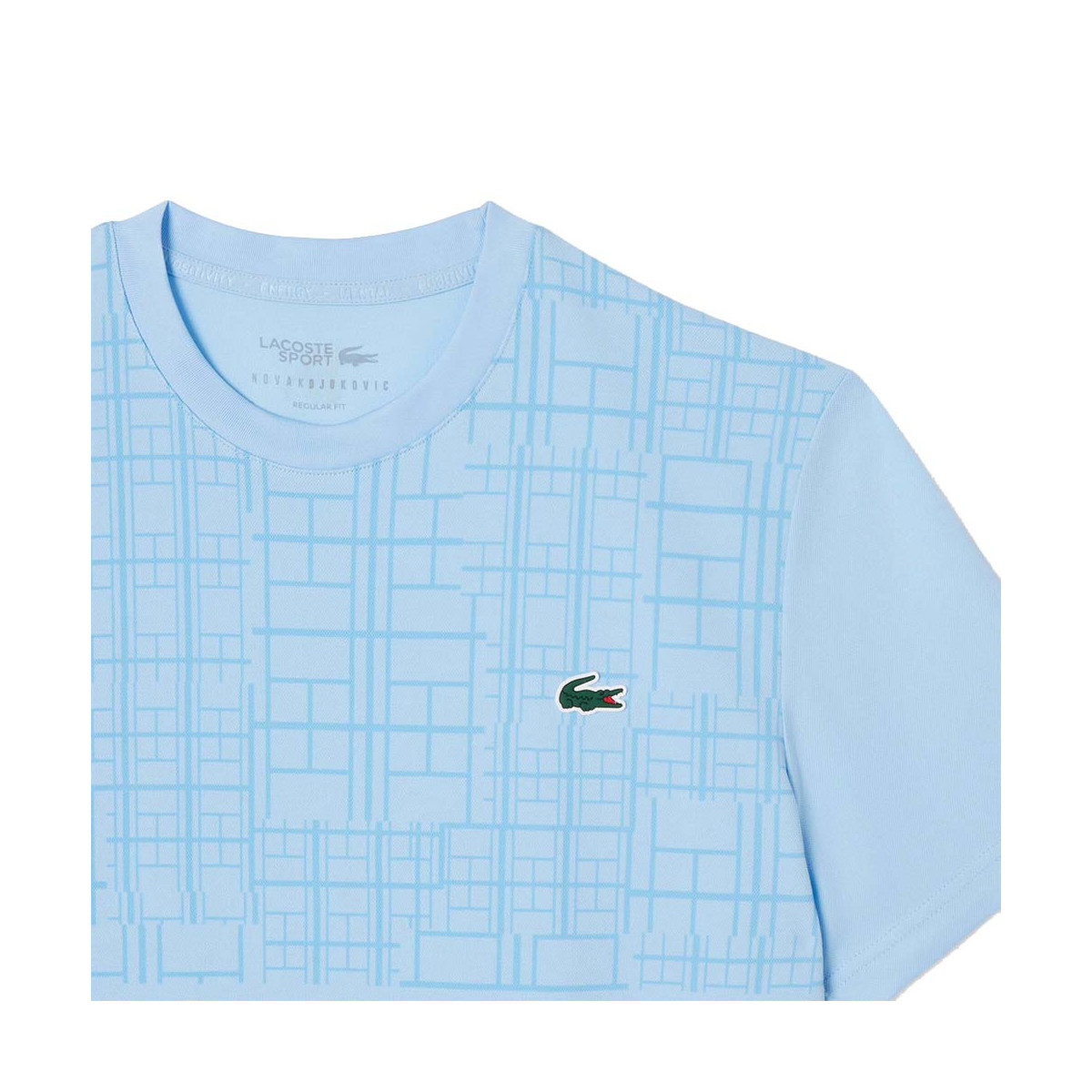 Lacoste Tennis Novak Djokovic Ultra Dry Printed Black T-shirt