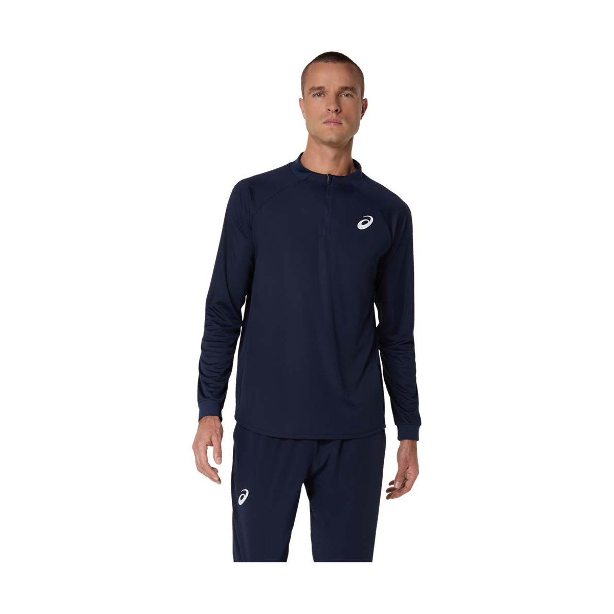 Asics Court LS Zip Long Sleeve T-Shirt White
