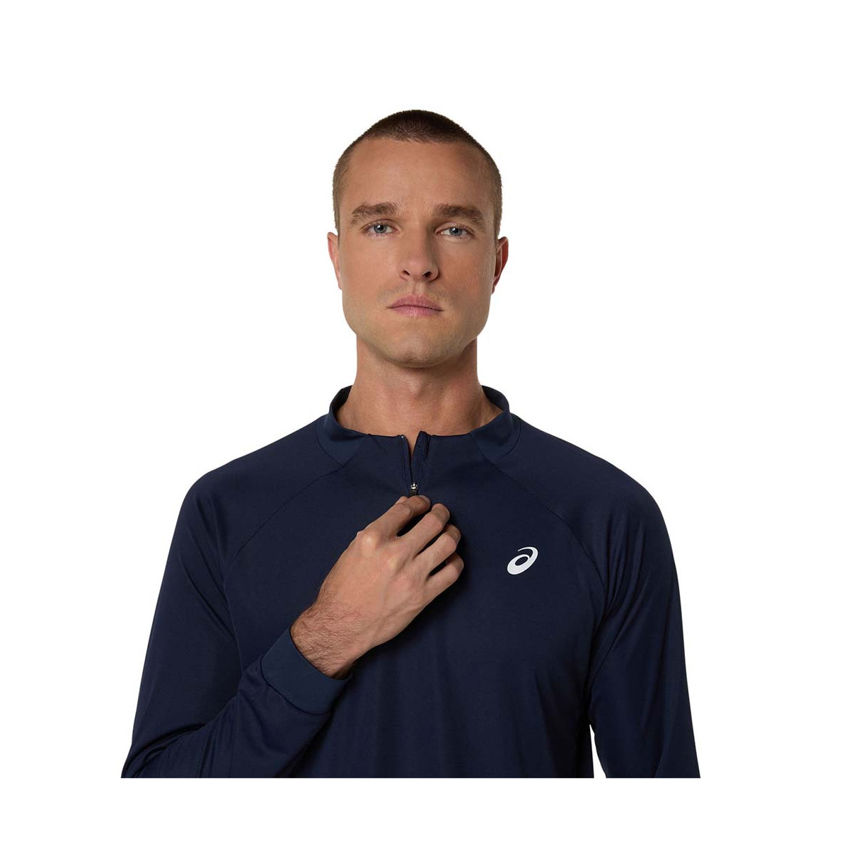 Asics Court LS Zip Long Sleeve T-Shirt White