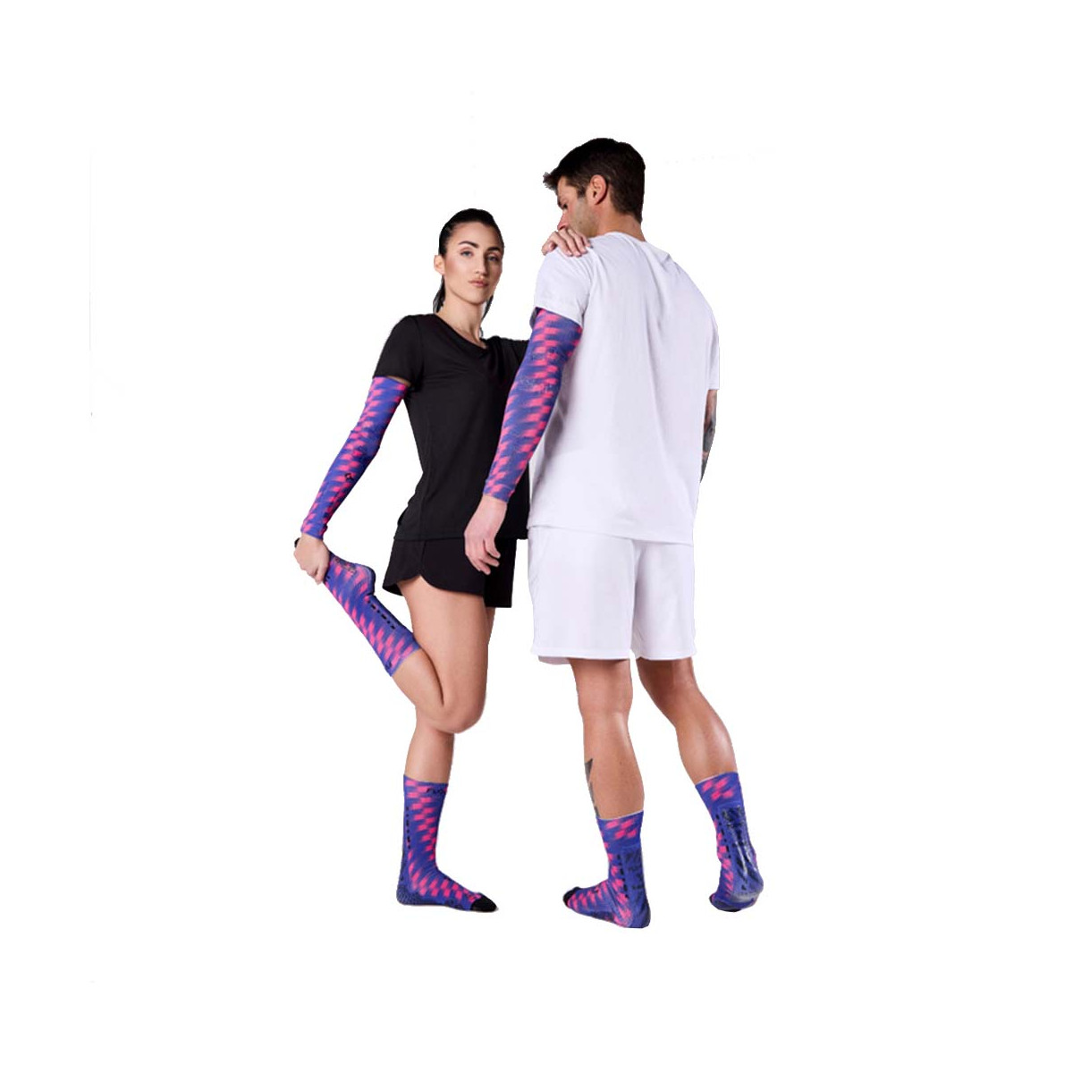 Floky S-MASH 3D FANTASY Bali Blue Compression Socks