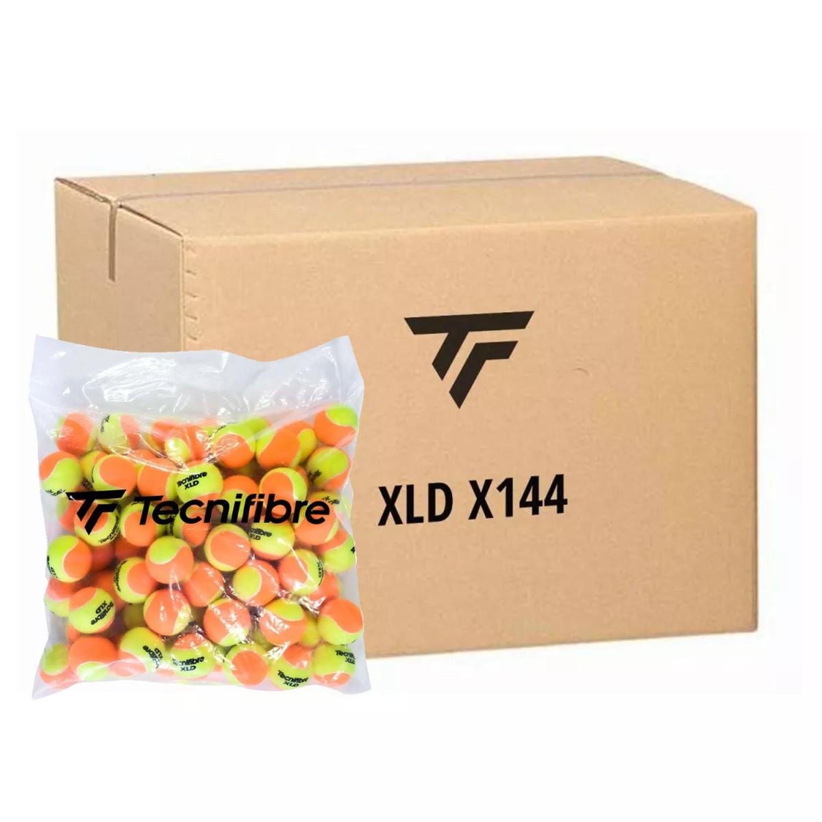 Box of 144 Tecnifibre XLD tennis balls