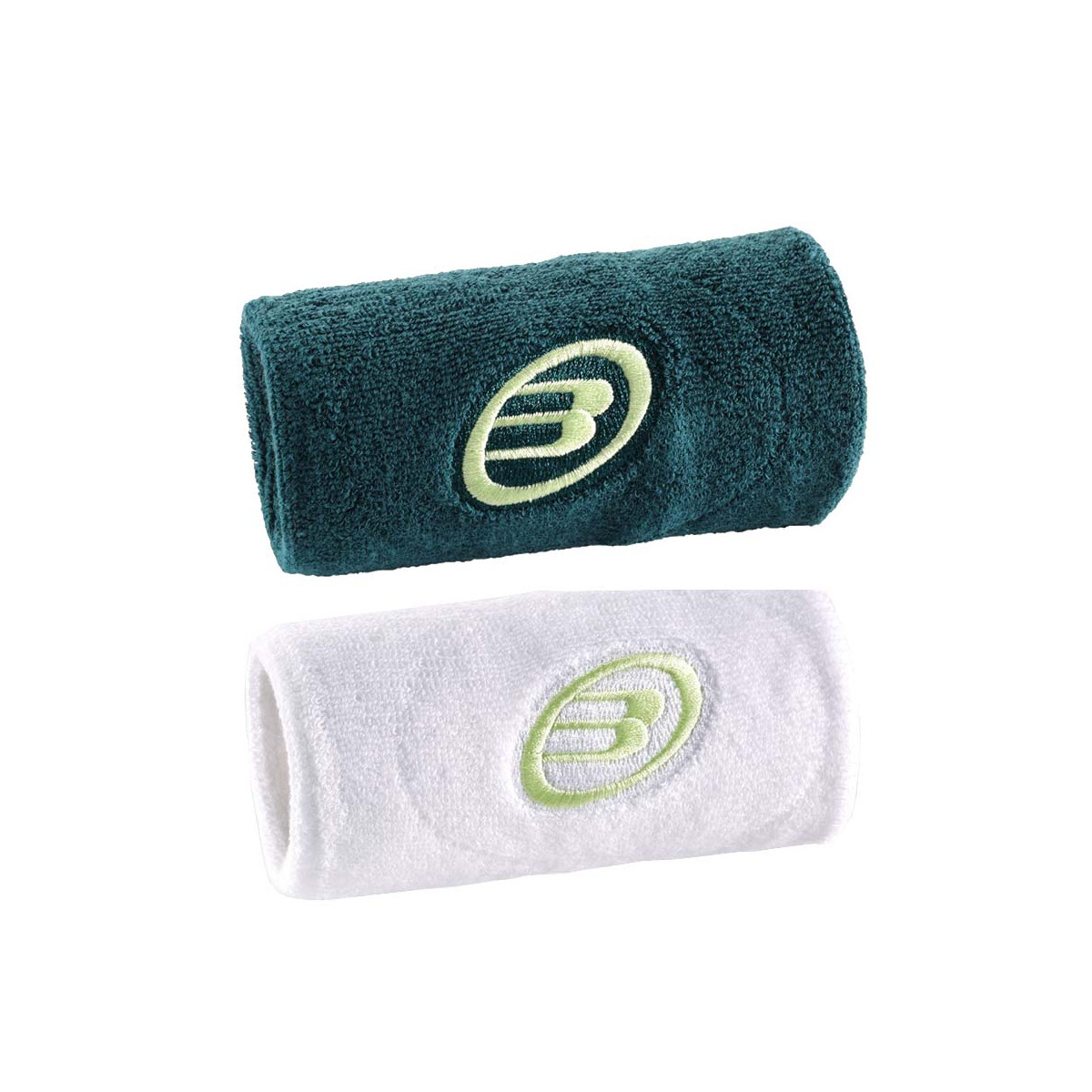 Wristbands Bullpadel White / Green x 2