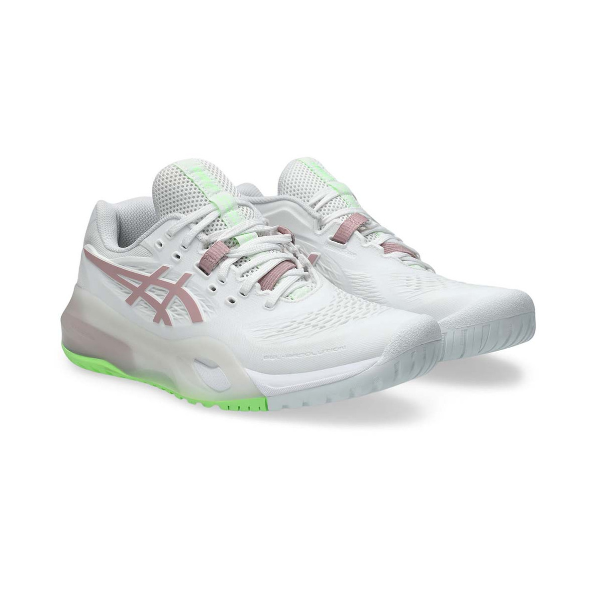 Asics Gel Resolution X Woman White / Pastel green Shoes