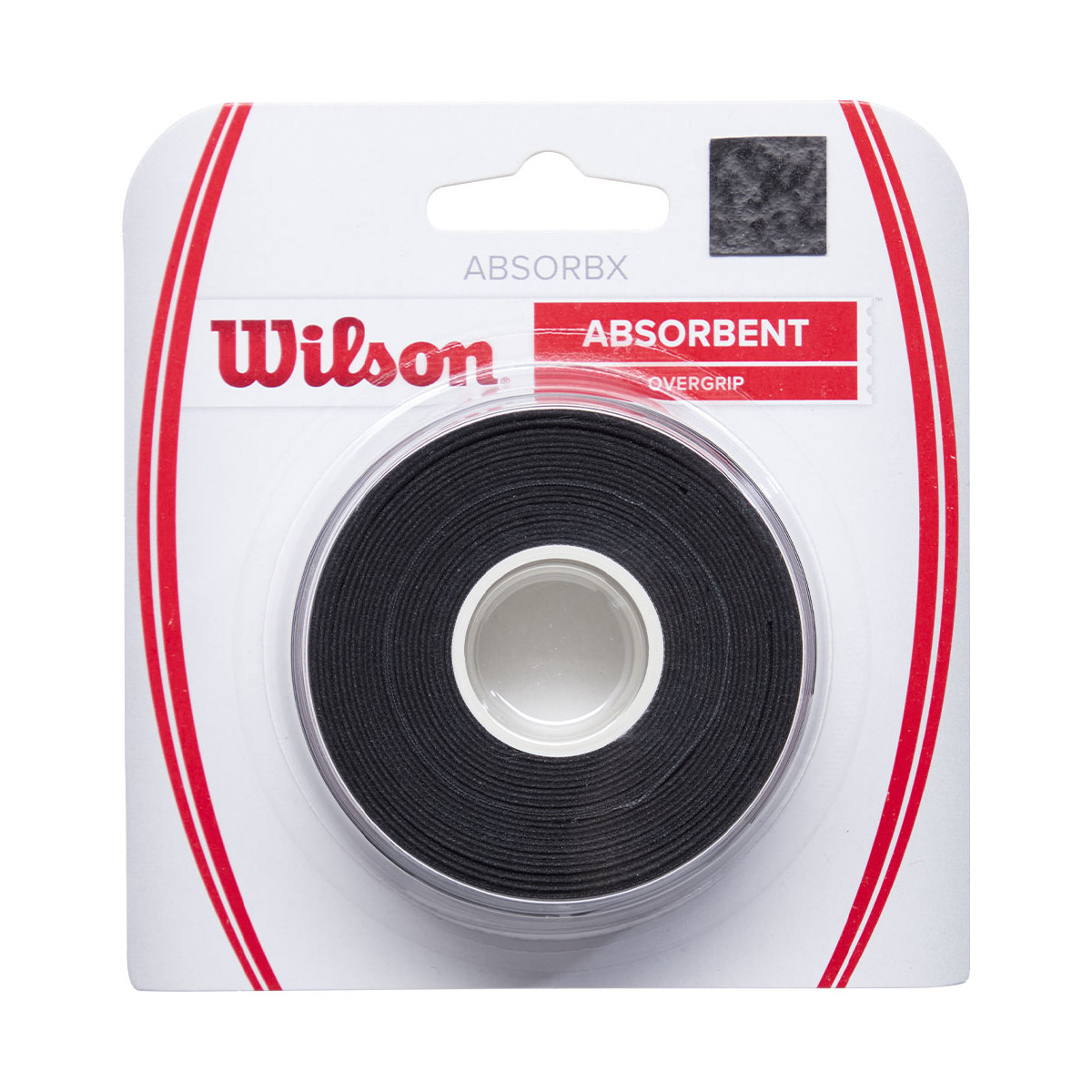 Wilson AbsorbX Padel Overgrip Black x 3 overgrips