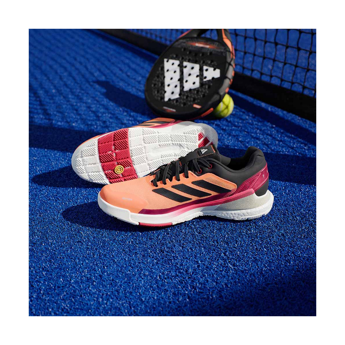 Adidas Crazyquick Boost Padel Shoes White / Black / Green