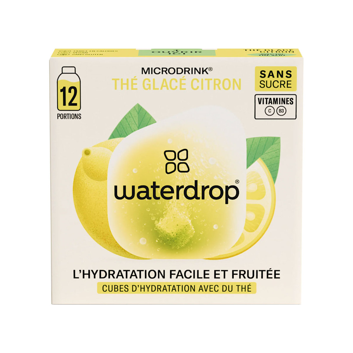 Waterdrop Ice Tea Raspberry Microdrink x12