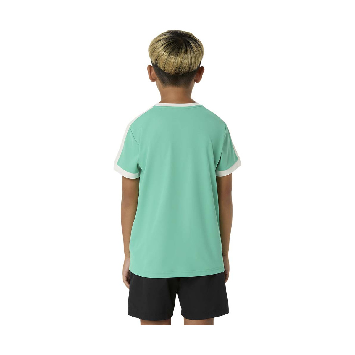 Asics Boy's Cream / Blue T-Shirt