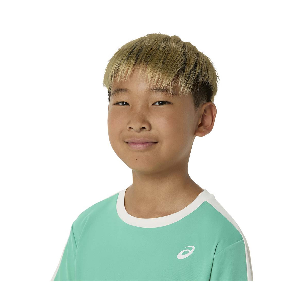 Asics Boy's Cream / Blue T-Shirt