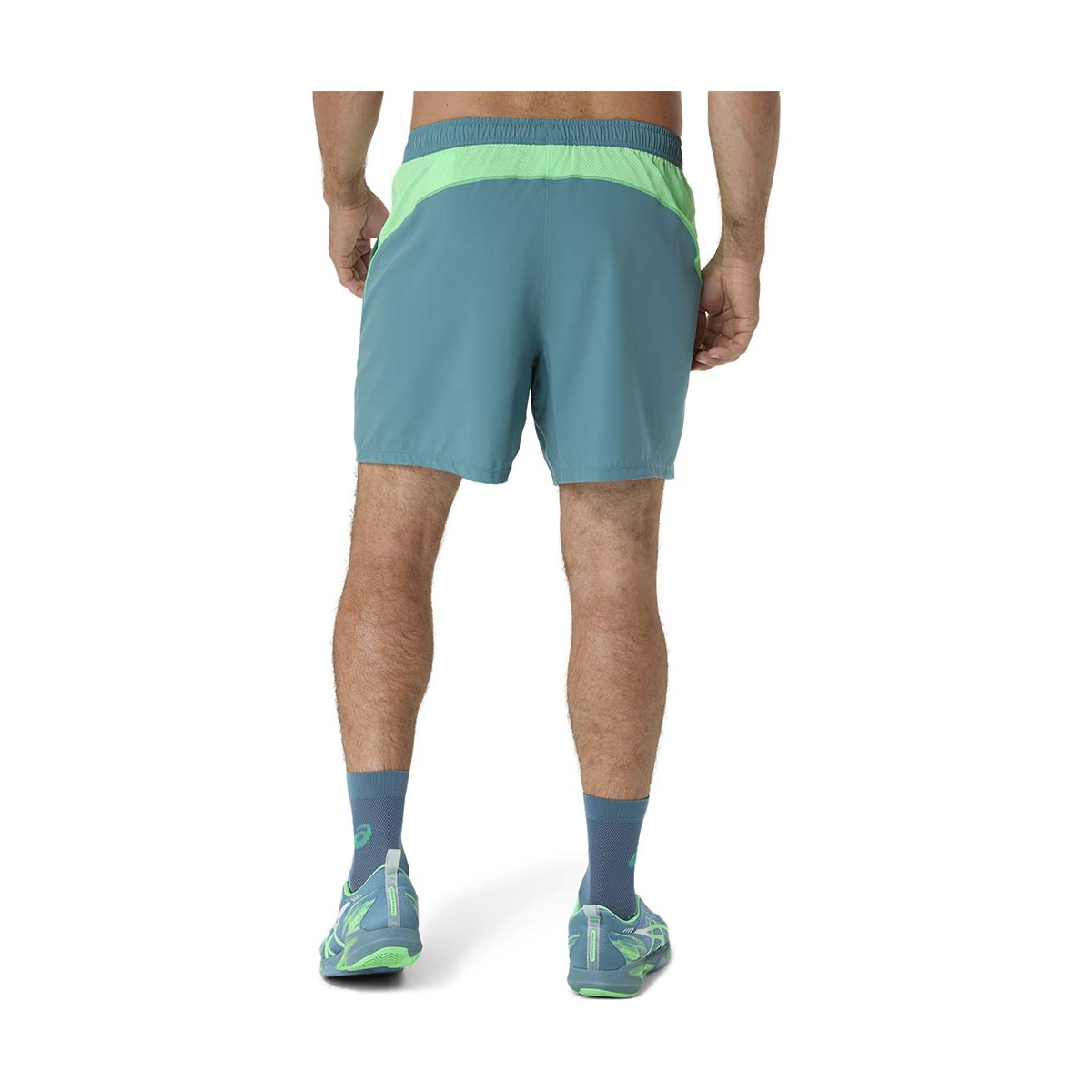 Asics Padel Court Shorts Cream / Green