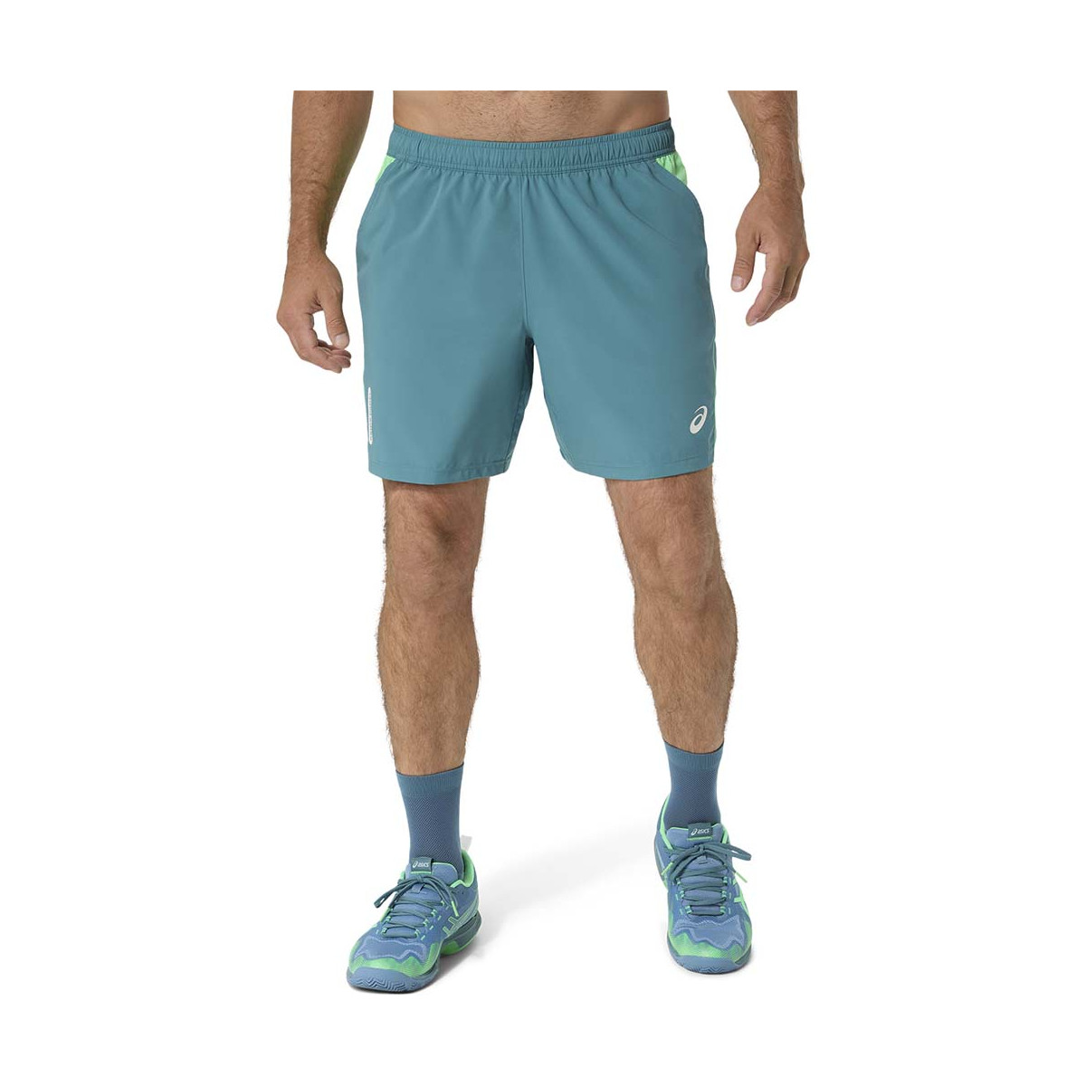 Asics Padel Court Shorts Cream / Green