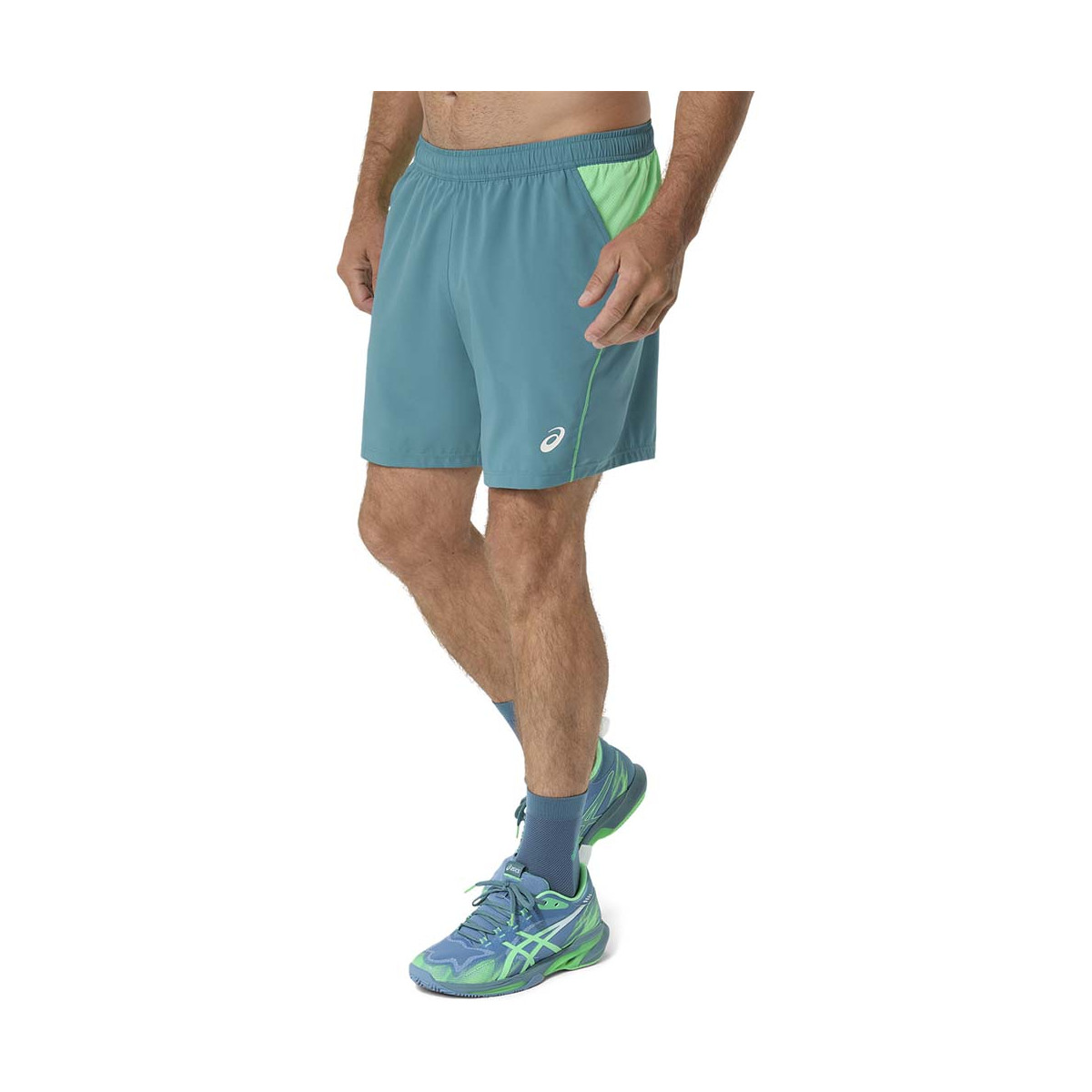 Asics Padel Court Shorts Cream / Green
