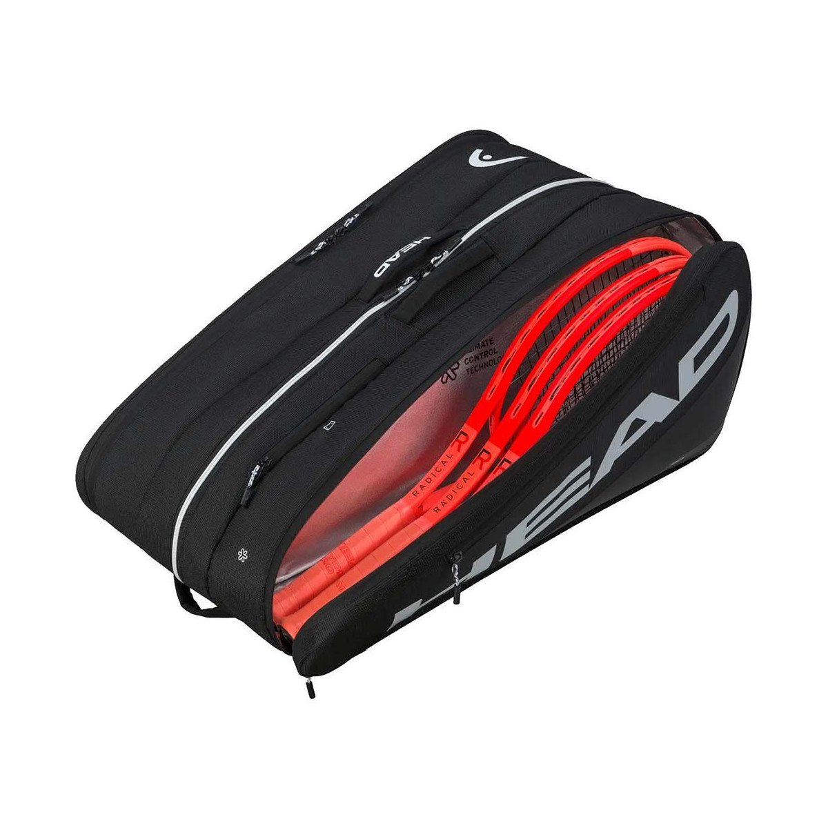 Head Tour XL Black 12R Tennis Bag