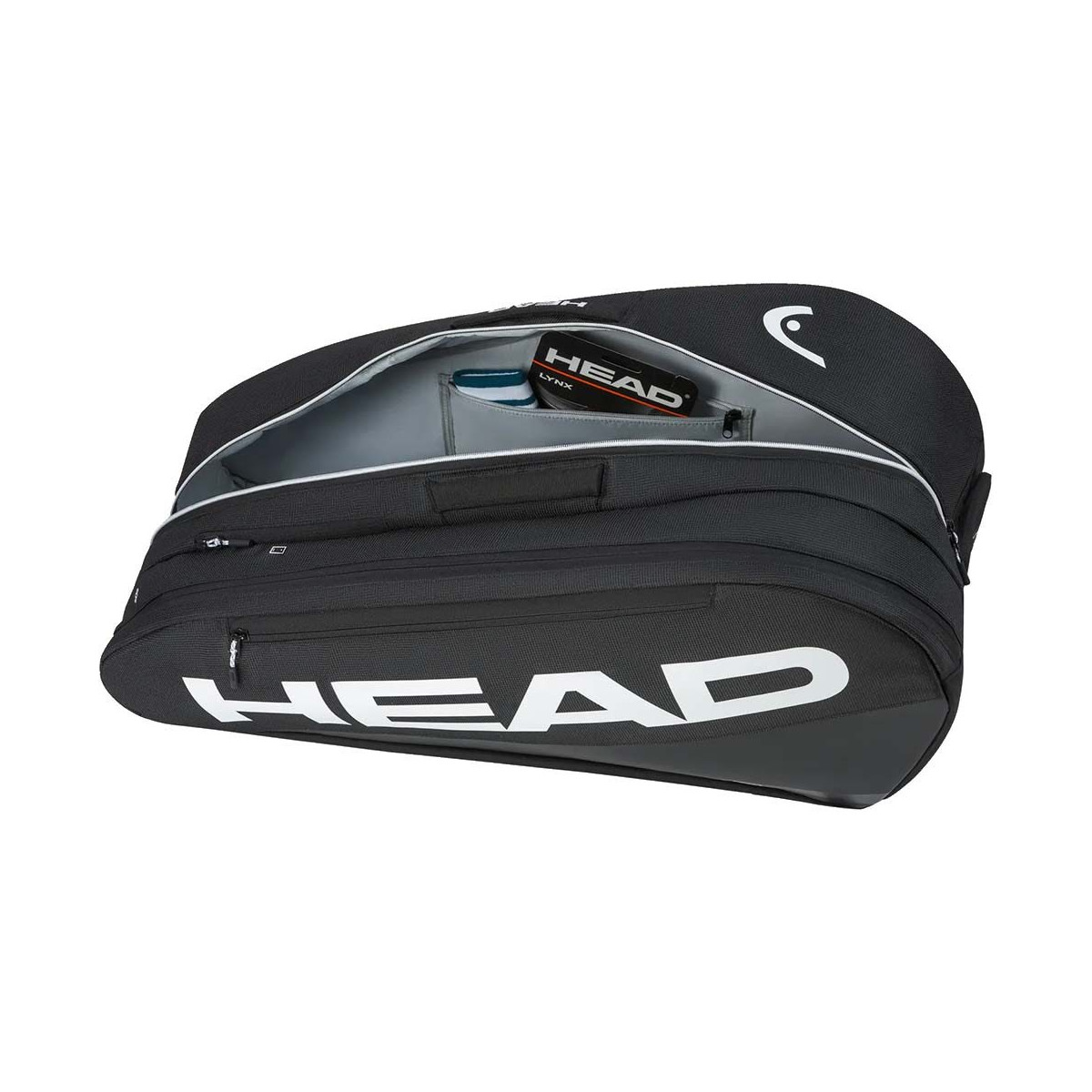 Head Tour L 9R Black Tennis Bag