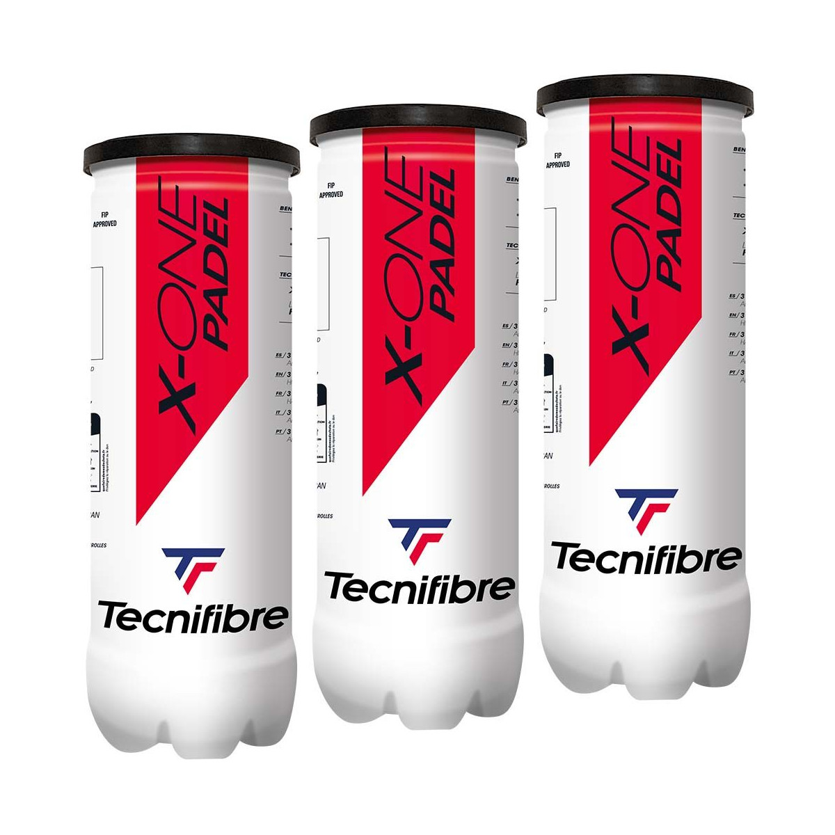 Tecnifibre X-One Padel Tripack (3 tubes of 3 balls)