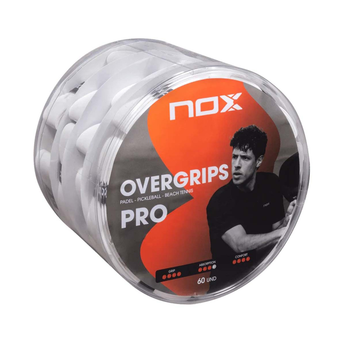 Nox Pro White Overgrips x 60