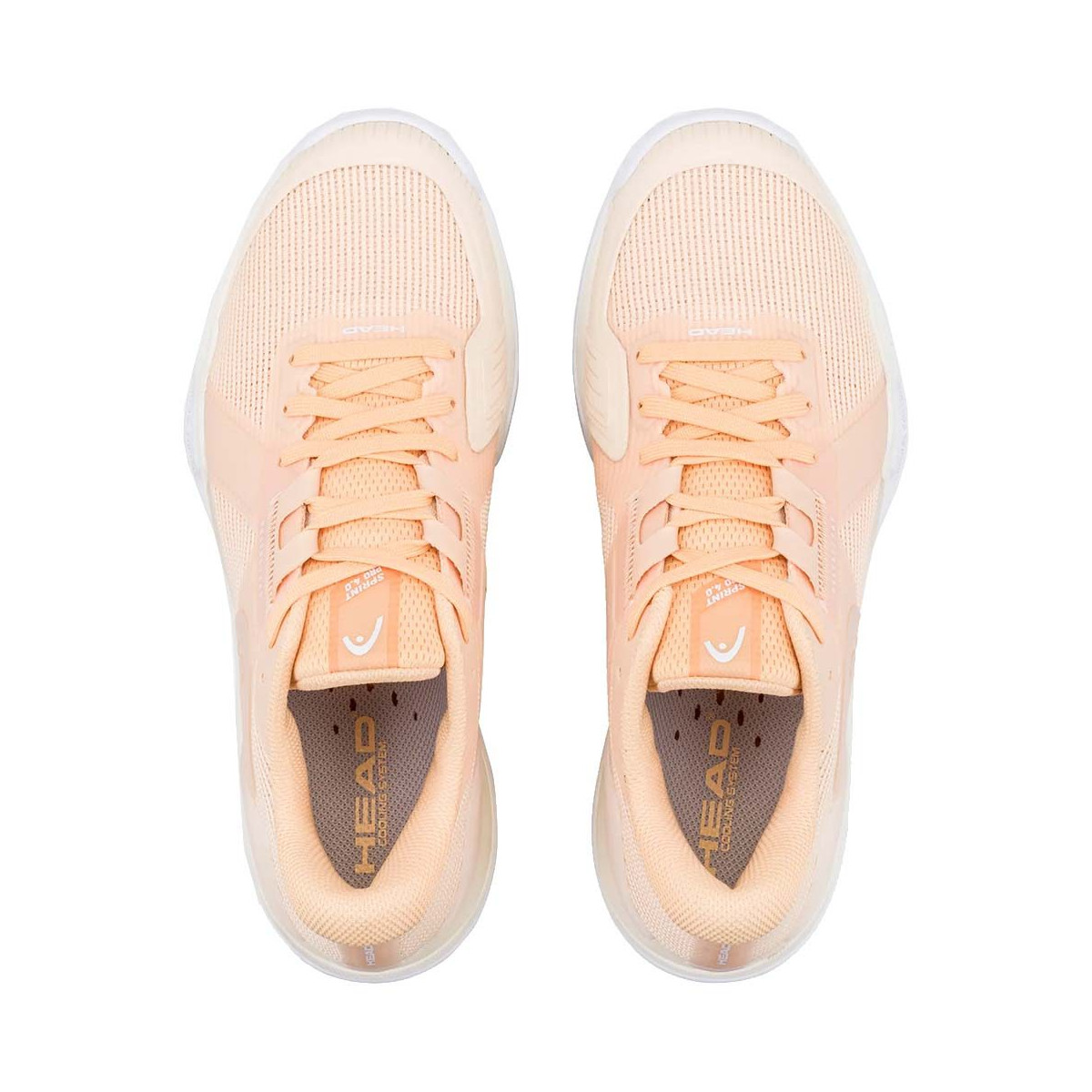 Head Sprint Pro 4.0 Women's Tennis Shoes Peach / White