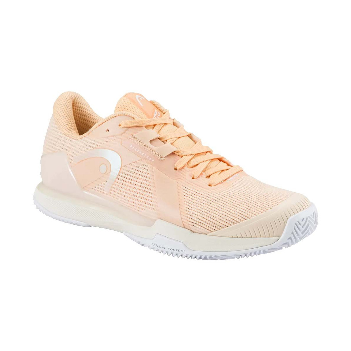 Head Sprint Pro 4.0 Women's Clay Court Tennis Shoes Peach / White