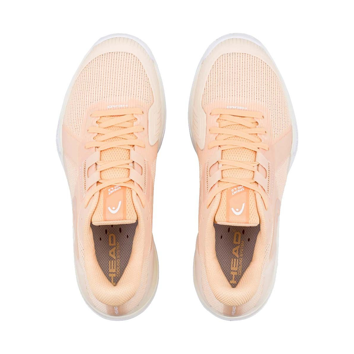 Head Sprint Pro 4.0 Women's Clay Court Tennis Shoes Peach / White