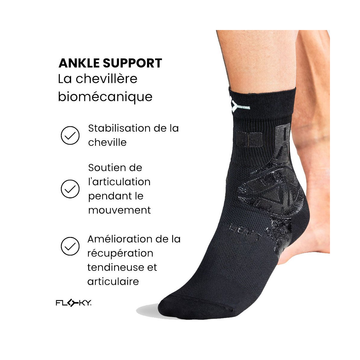 Floky Ankle Support Left Black