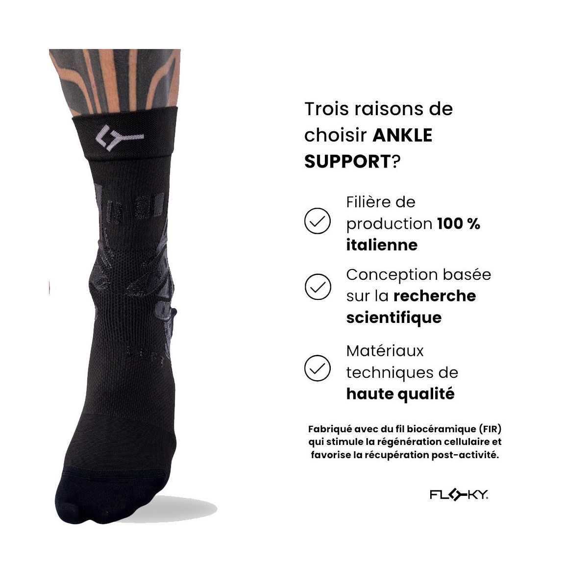 Floky Ankle Support Left Black
