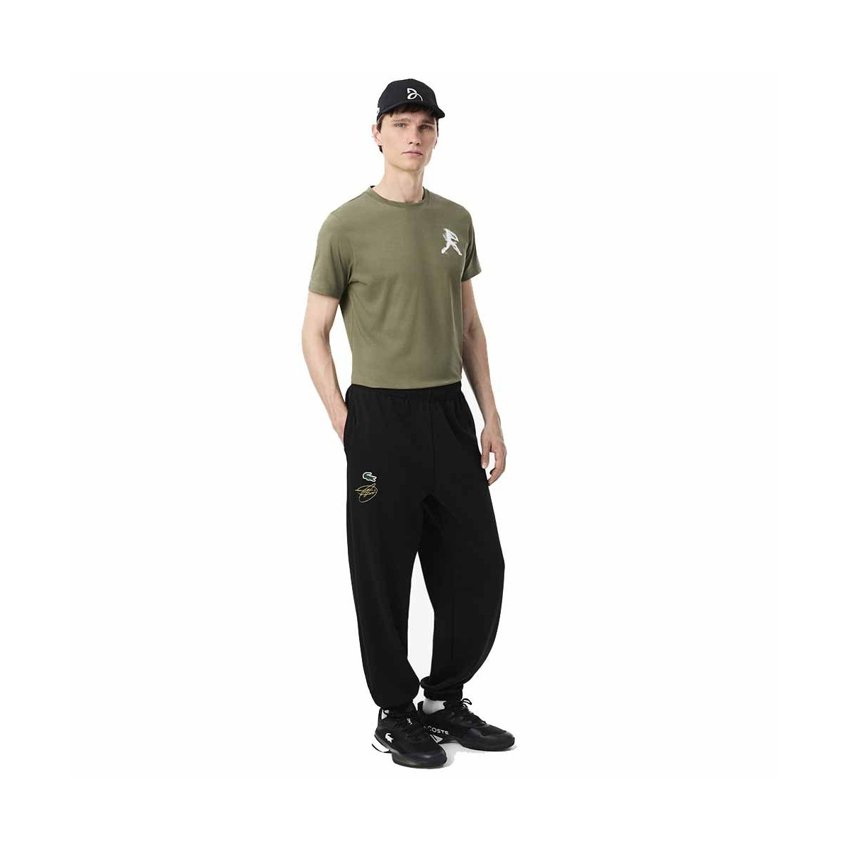 Lacoste Tennis x Novak Djokovic T-Shirt + Cap Pack Khaki